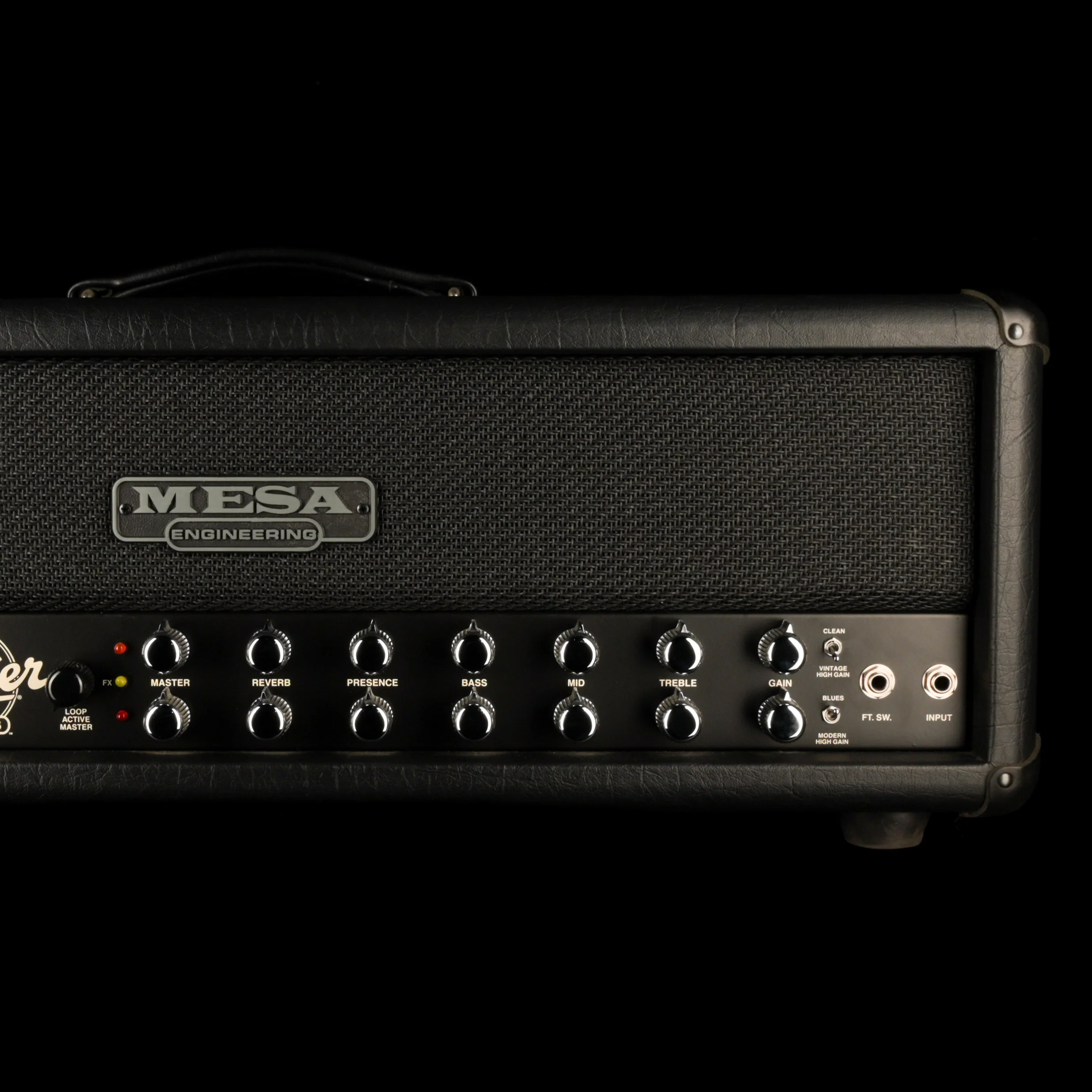 Used Mesa-Boogie Dual Rectifier Trem-O-Verb Amplifier Head w/ Footswitch & Cover - Image 4