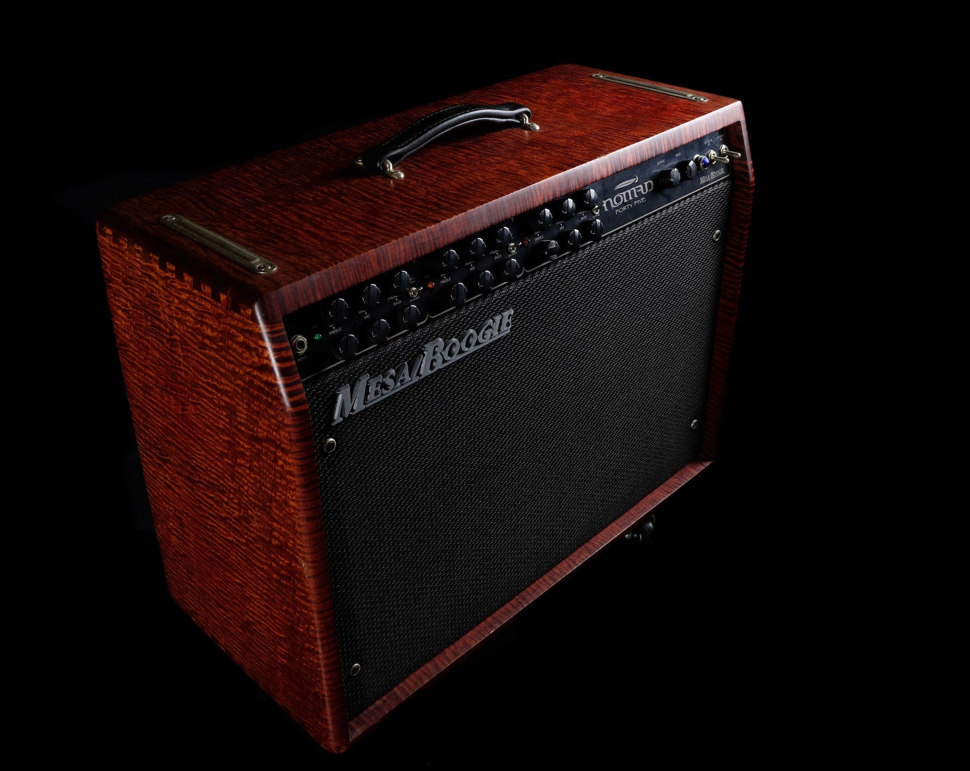 Used Mesa-Boogie Limited Edition Nomad 45 Flame Maple Red Stained 2x12" Tube Guitar Amp Combo With Footswitch - Image 2