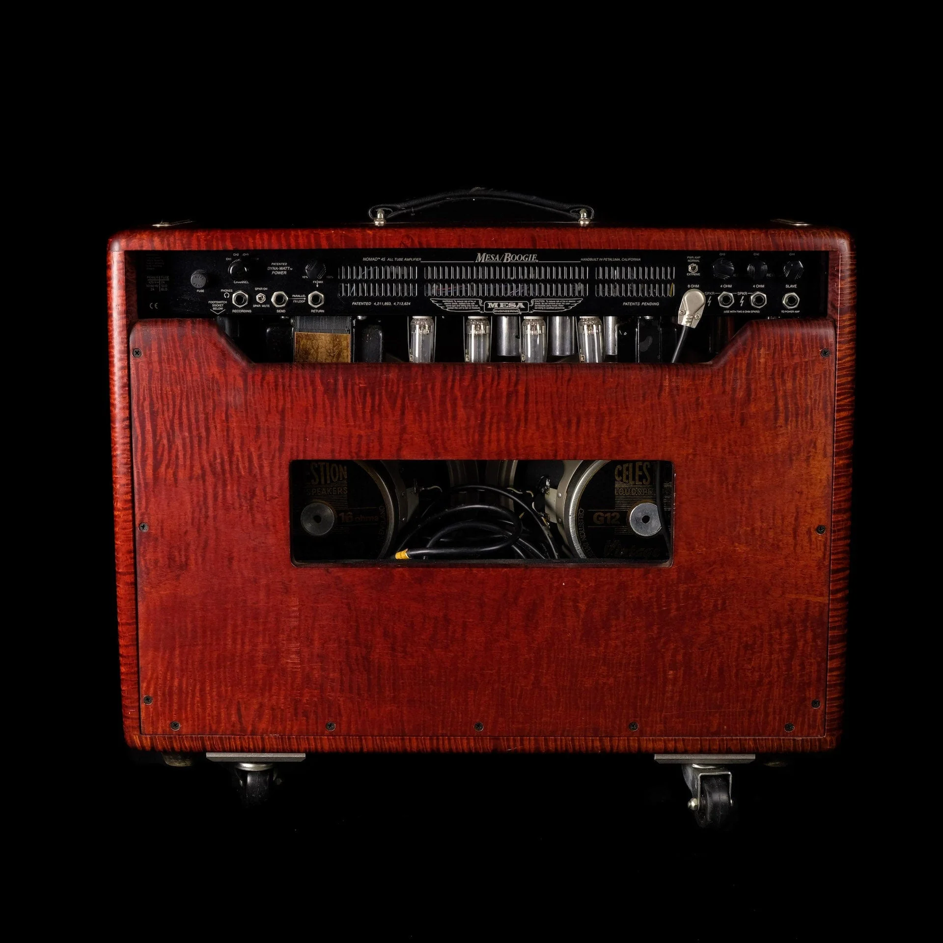 Used Mesa-Boogie Limited Edition Nomad 45 Flame Maple Red Stained 2x12" Tube Guitar Amp Combo With Footswitch - Image 9