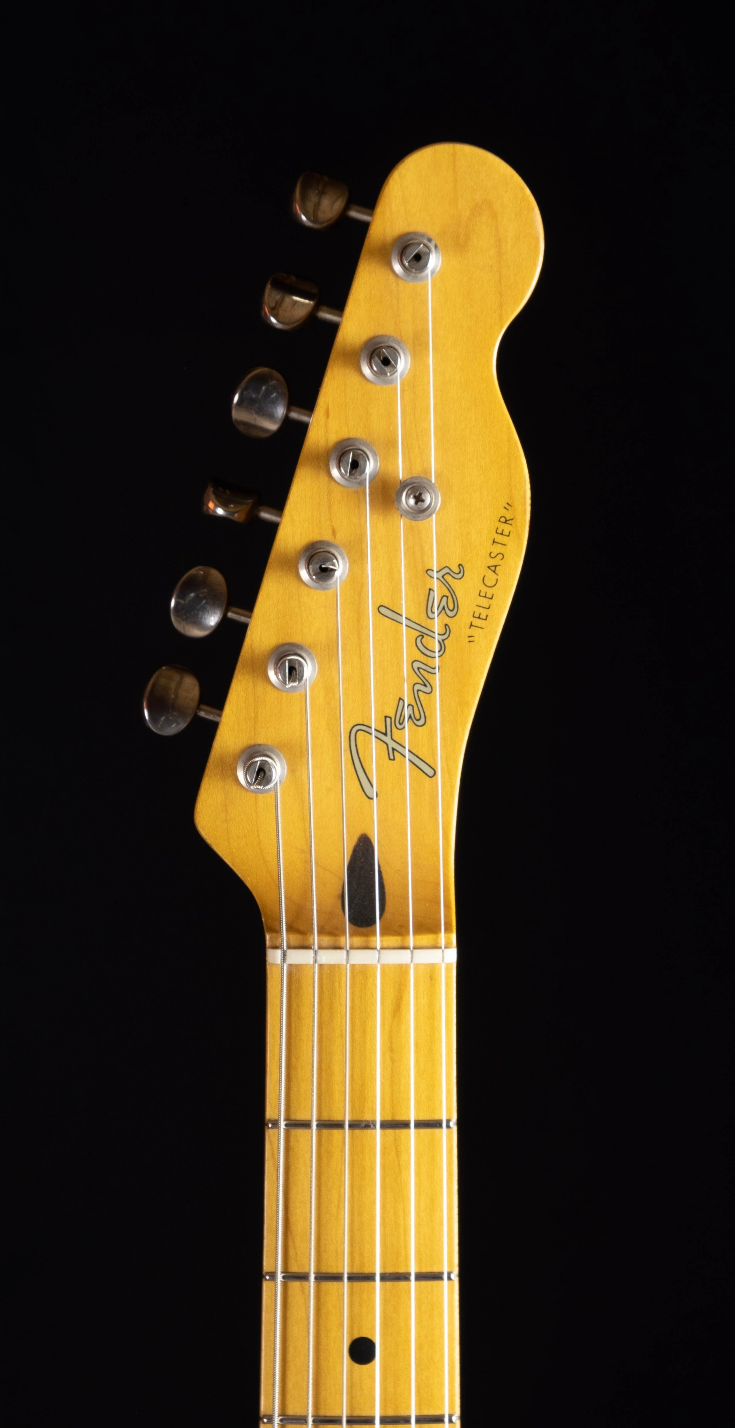 Used Mid 80s Fender 1952 Telecaster Reissue Butterscotch Blonde Electric Guitar With Bag - Image 10