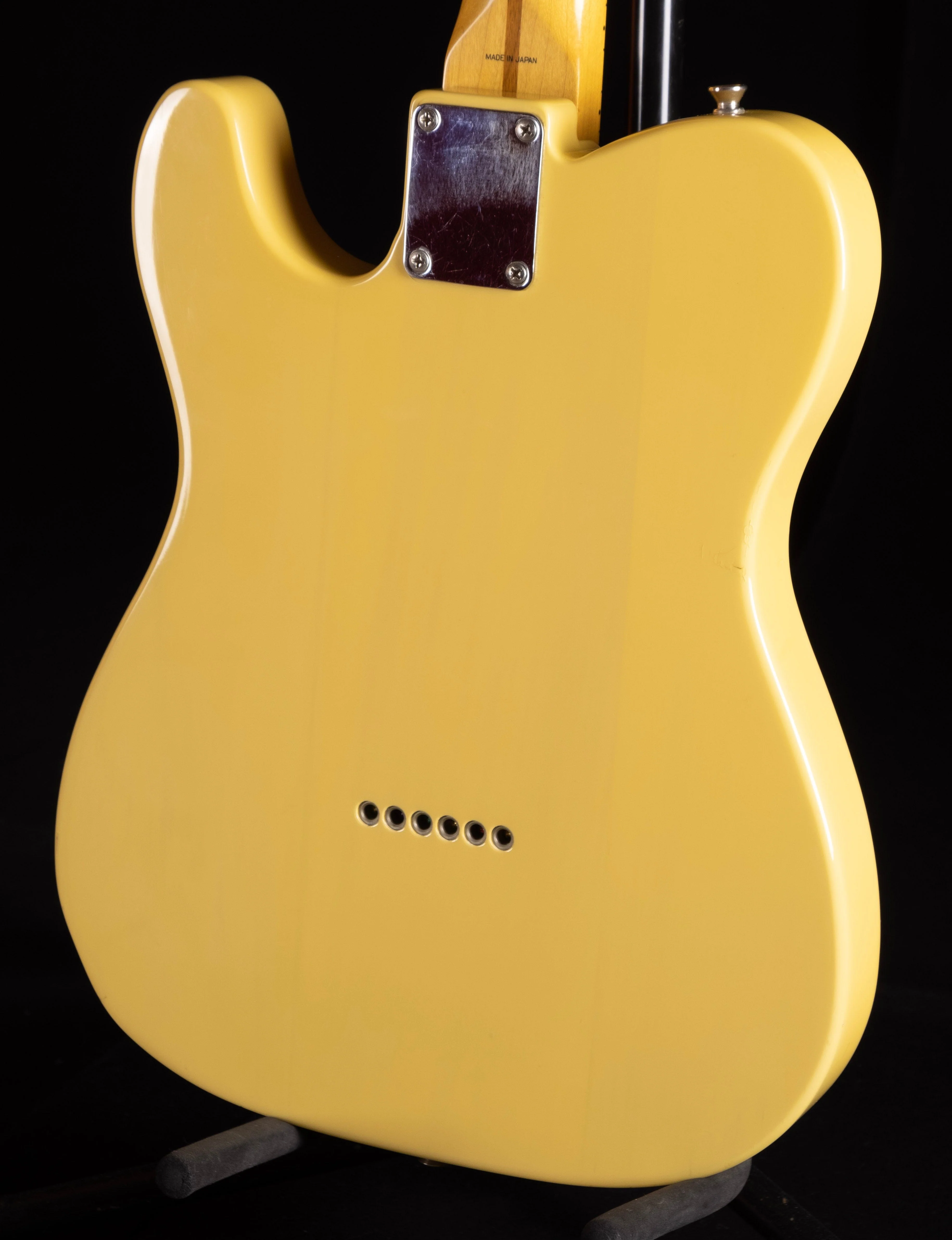 Used Mid 80s Fender 1952 Telecaster Reissue Butterscotch Blonde Electric Guitar With Bag - Image 8