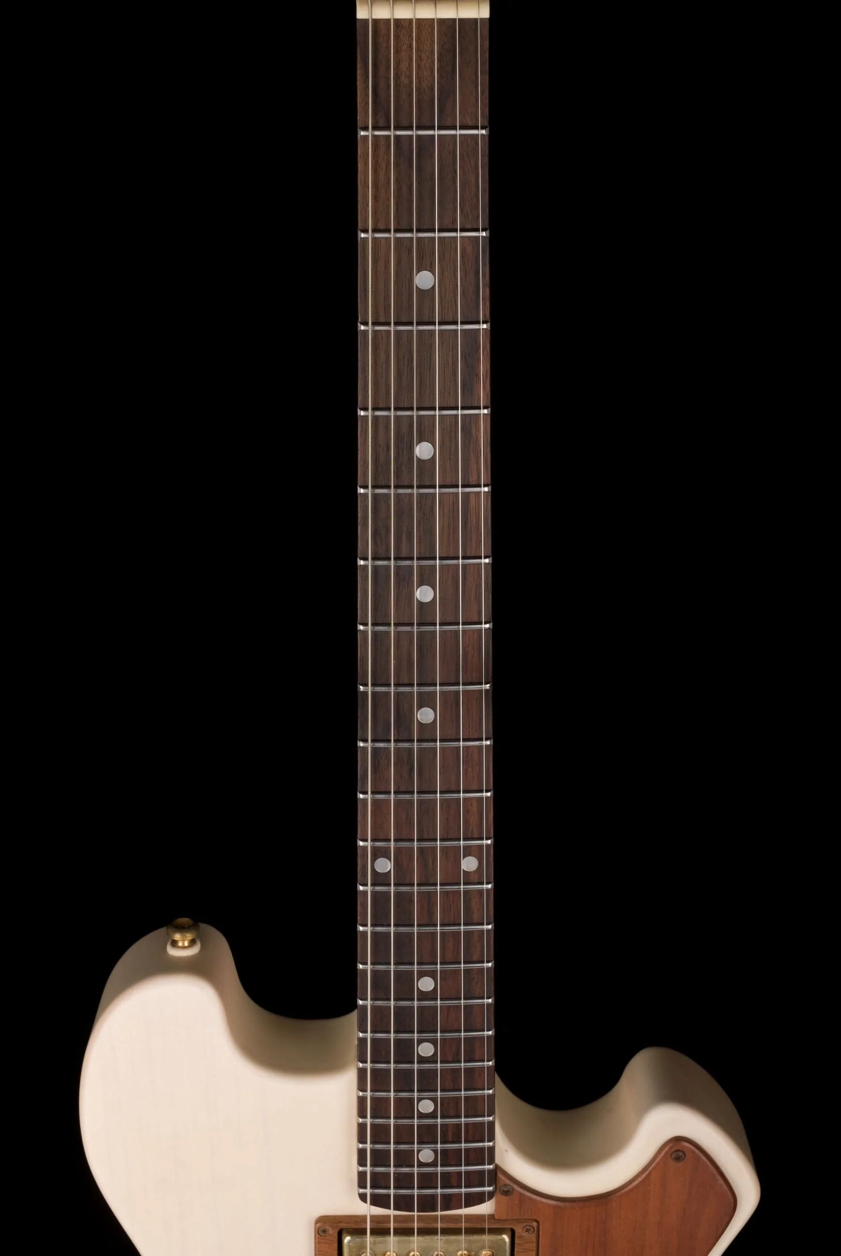 Used Moniker Guitars Texas BBQ 1 of 1 Trans White Electric Guitar with OHSC - Image 11