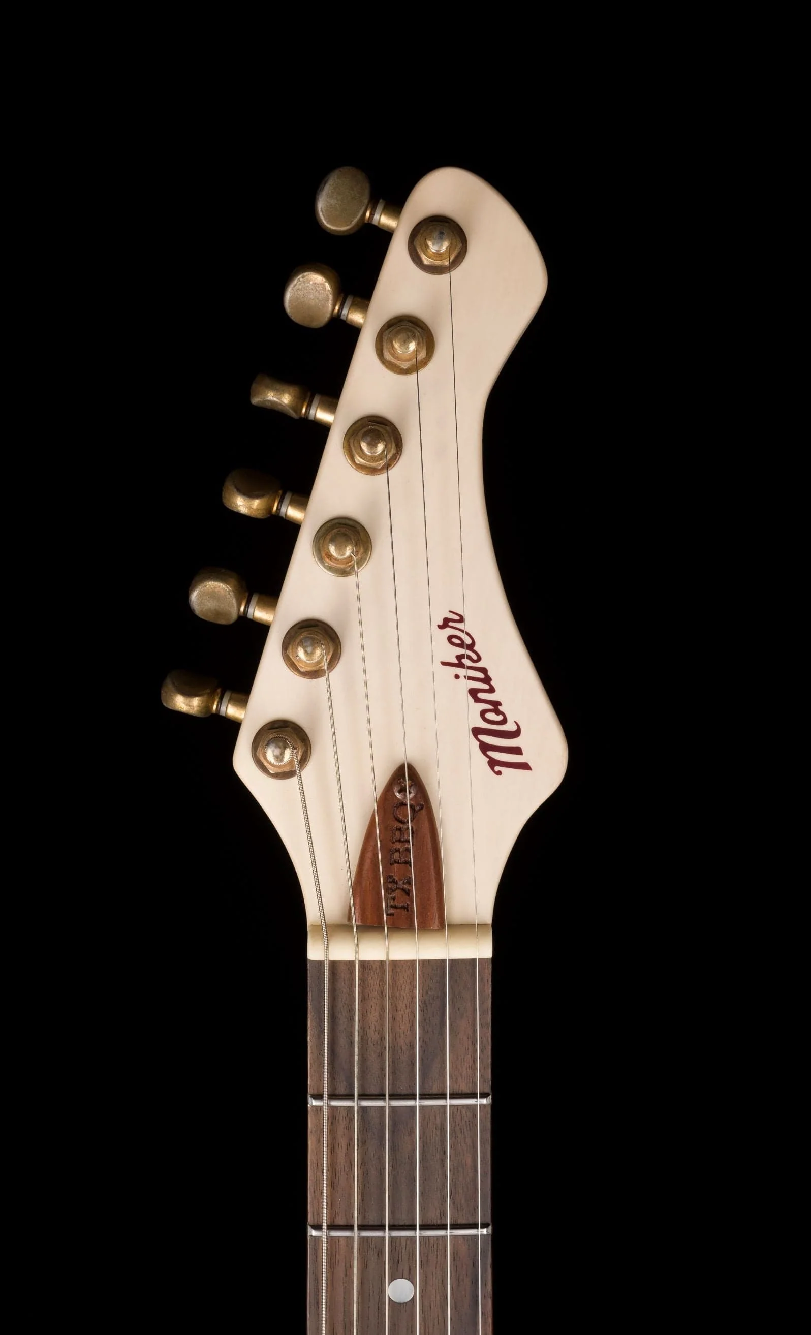 Used Moniker Guitars Texas BBQ 1 of 1 Trans White Electric Guitar with OHSC - Image 14