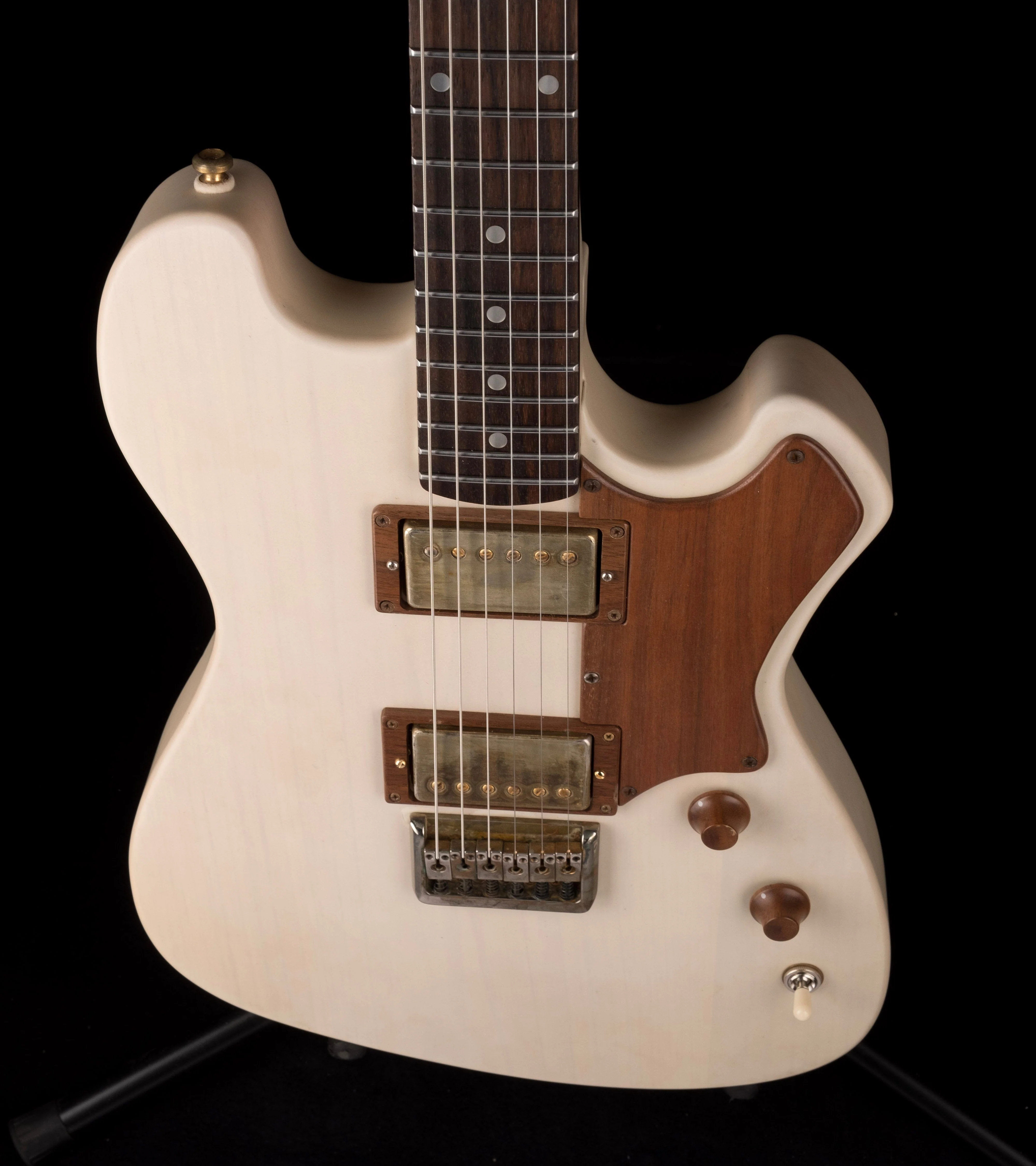 Used Moniker Guitars Texas BBQ 1 of 1 Trans White Electric Guitar with OHSC - Image 3