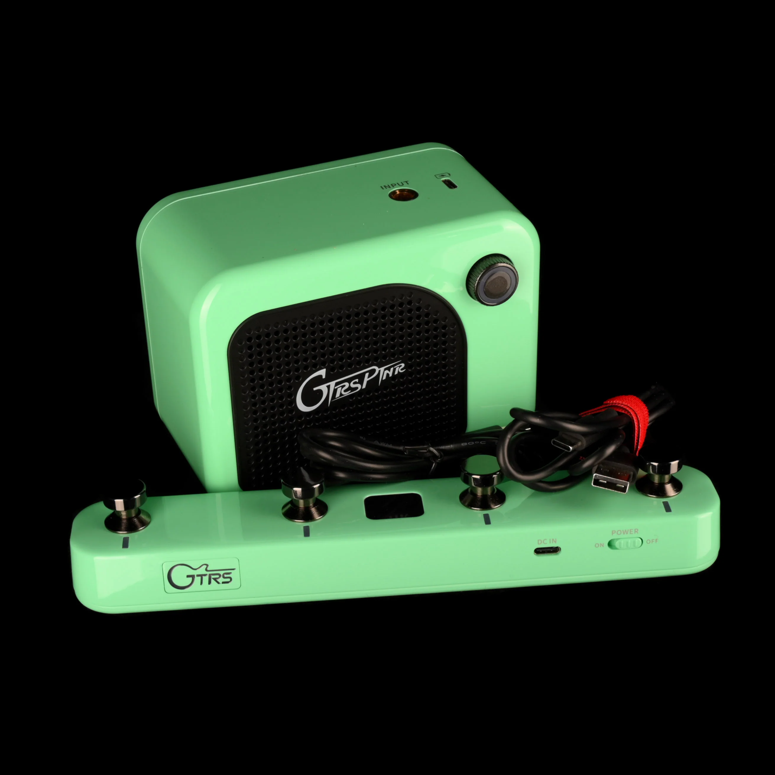 Used Mooer GTRS S801 Intelligent Guitar/Amp/Footswitch Kit, S-Style Electric Guitar Seafoam Green - Image 16