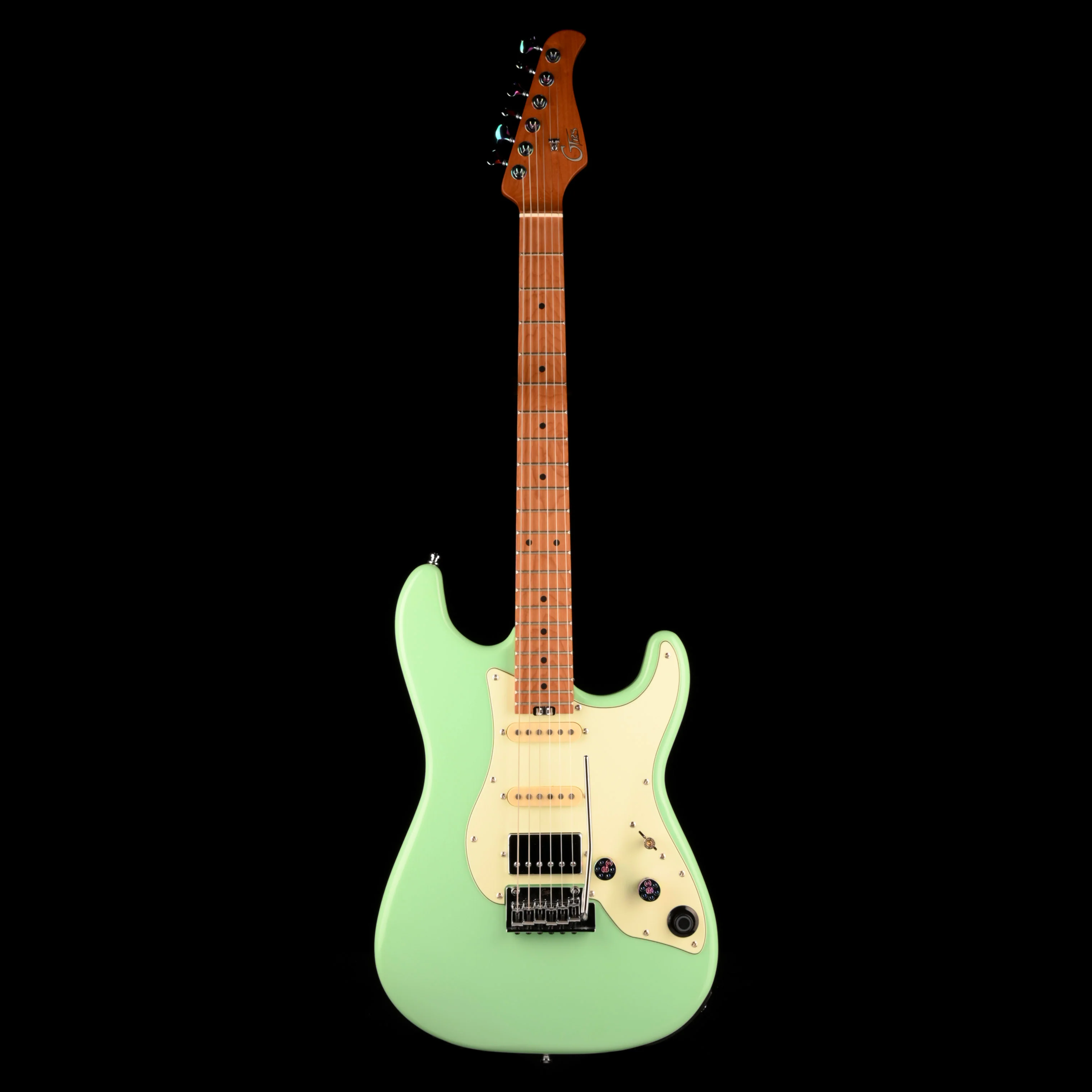 Used Mooer GTRS S801 Intelligent Guitar/Amp/Footswitch Kit, S-Style Electric Guitar Seafoam Green - Image 2