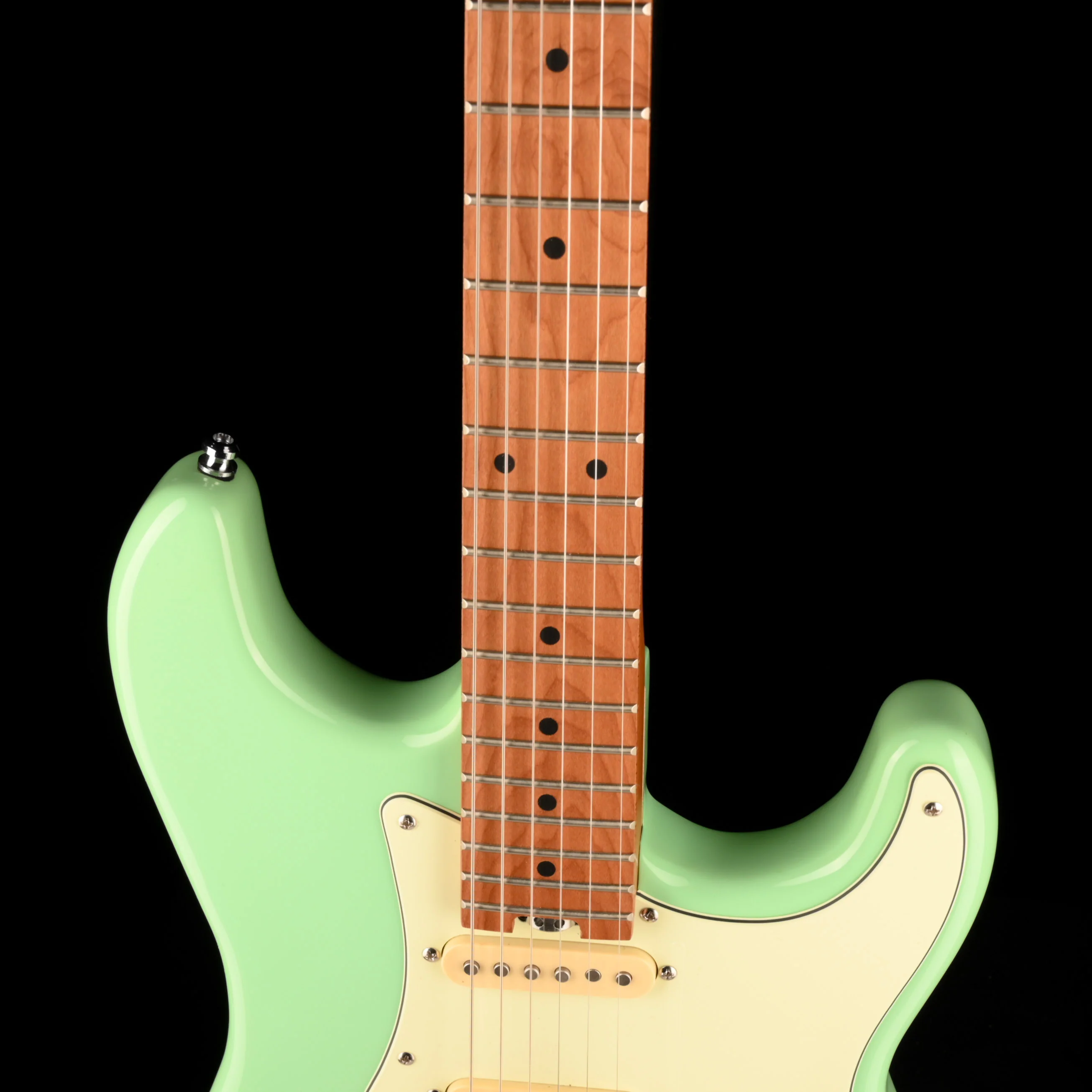 Used Mooer GTRS S801 Intelligent Guitar/Amp/Footswitch Kit, S-Style Electric Guitar Seafoam Green - Image 3