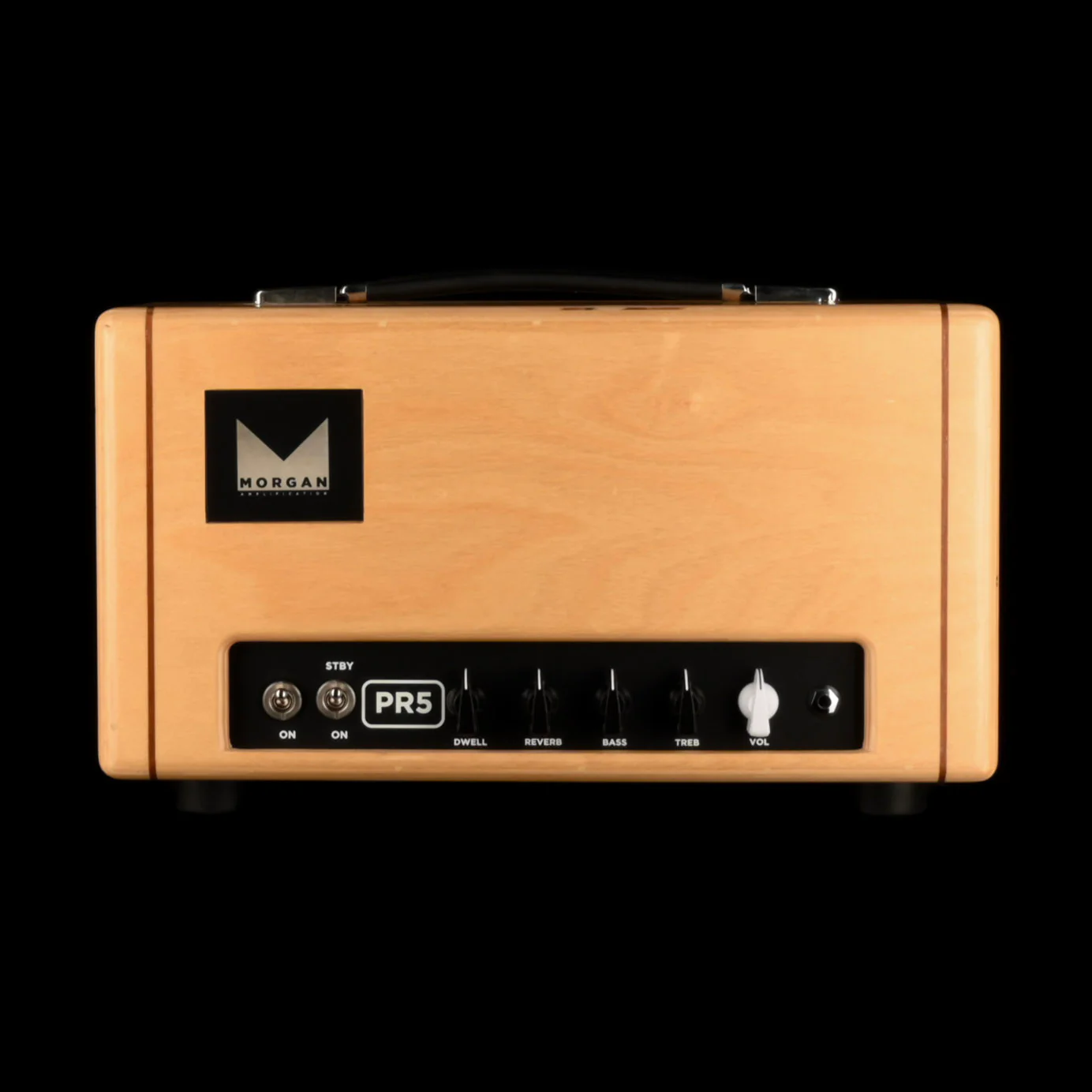 Used Morgan PR5 Guitar Amp Head Natural Wood