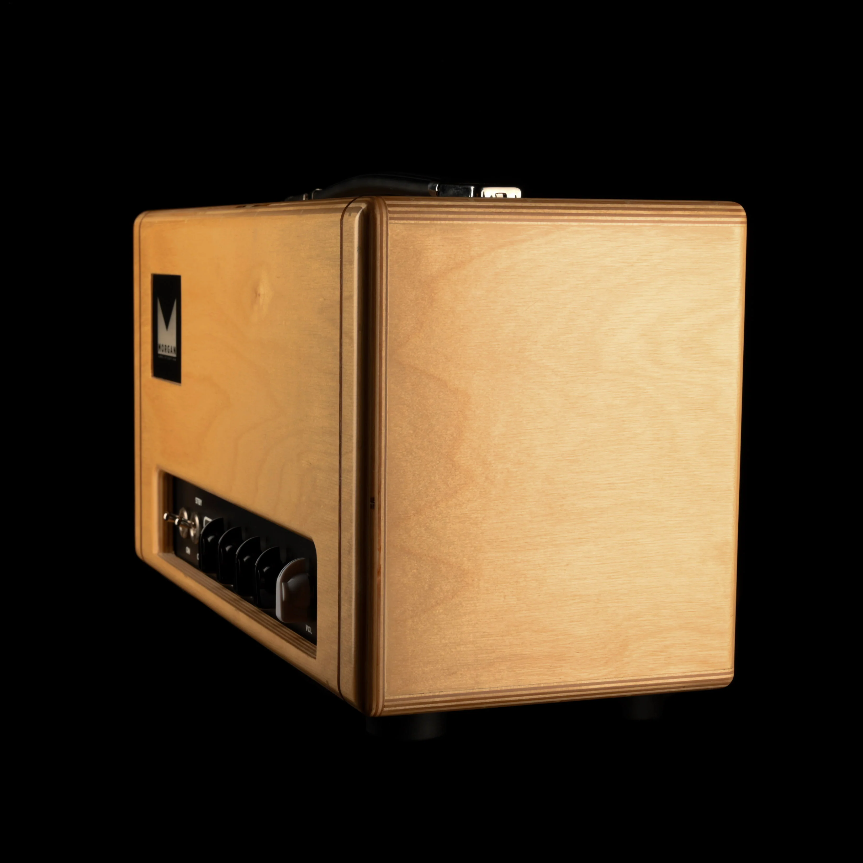 Used Morgan PR5 Guitar Amp Head Natural Wood - Image 5
