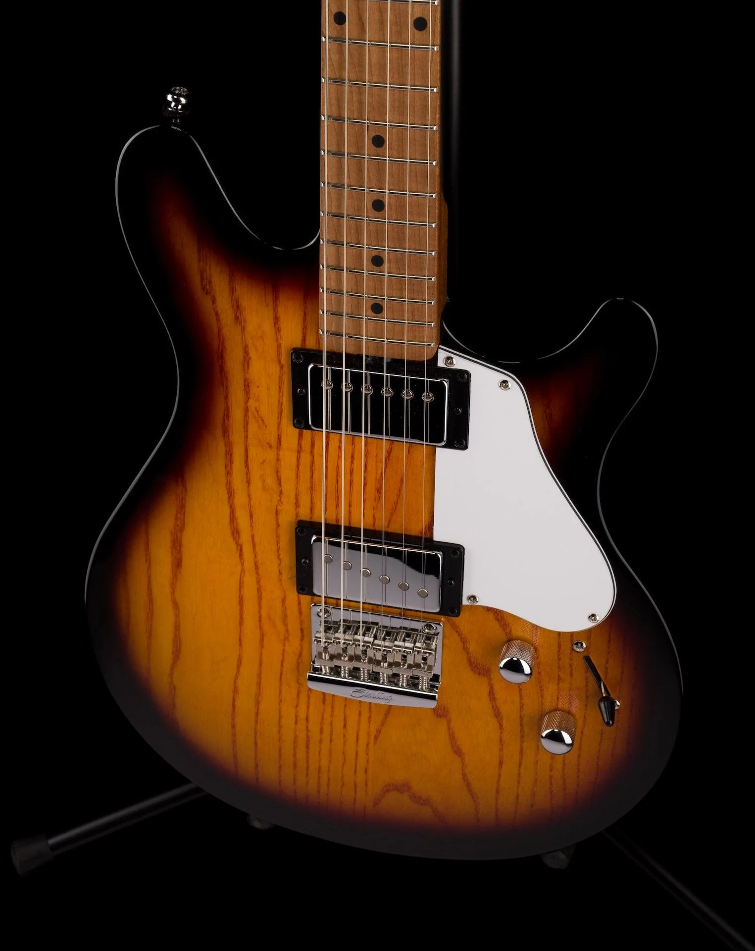 Used Sterling by Music Man Valentine JV60 Vintage Sunburst Electric Guitar - Image 4