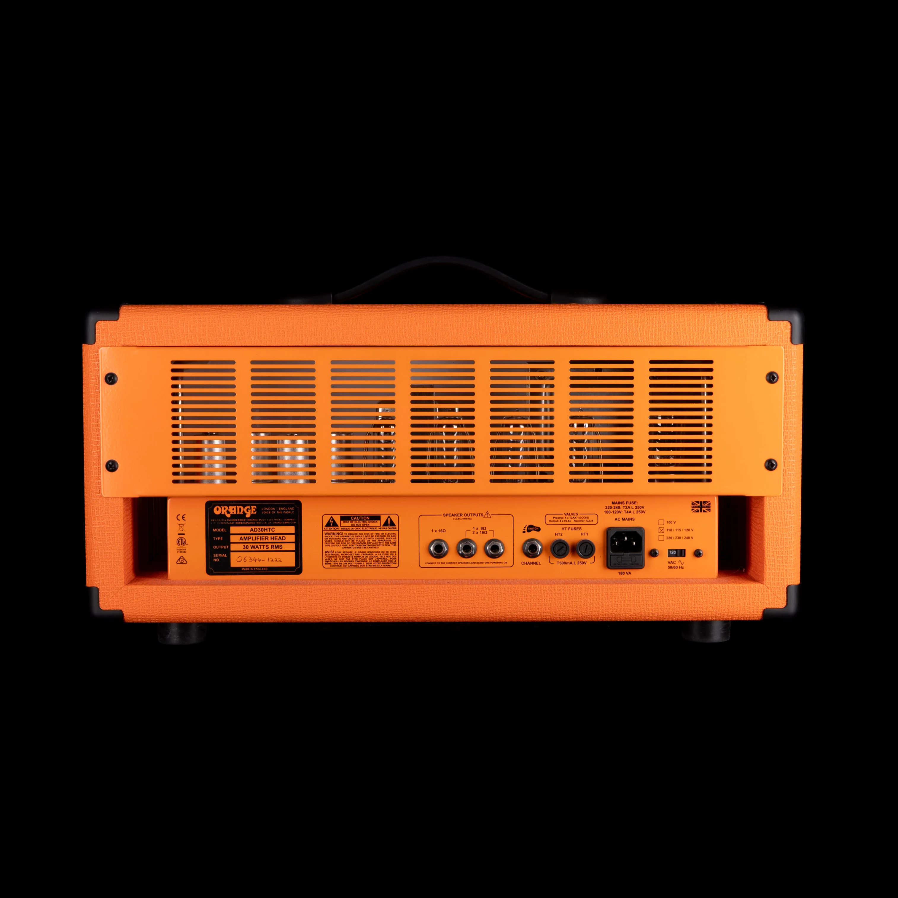 Used Orange AD30THC Orange Tube Guitar Amp Head with Cover - Image 6