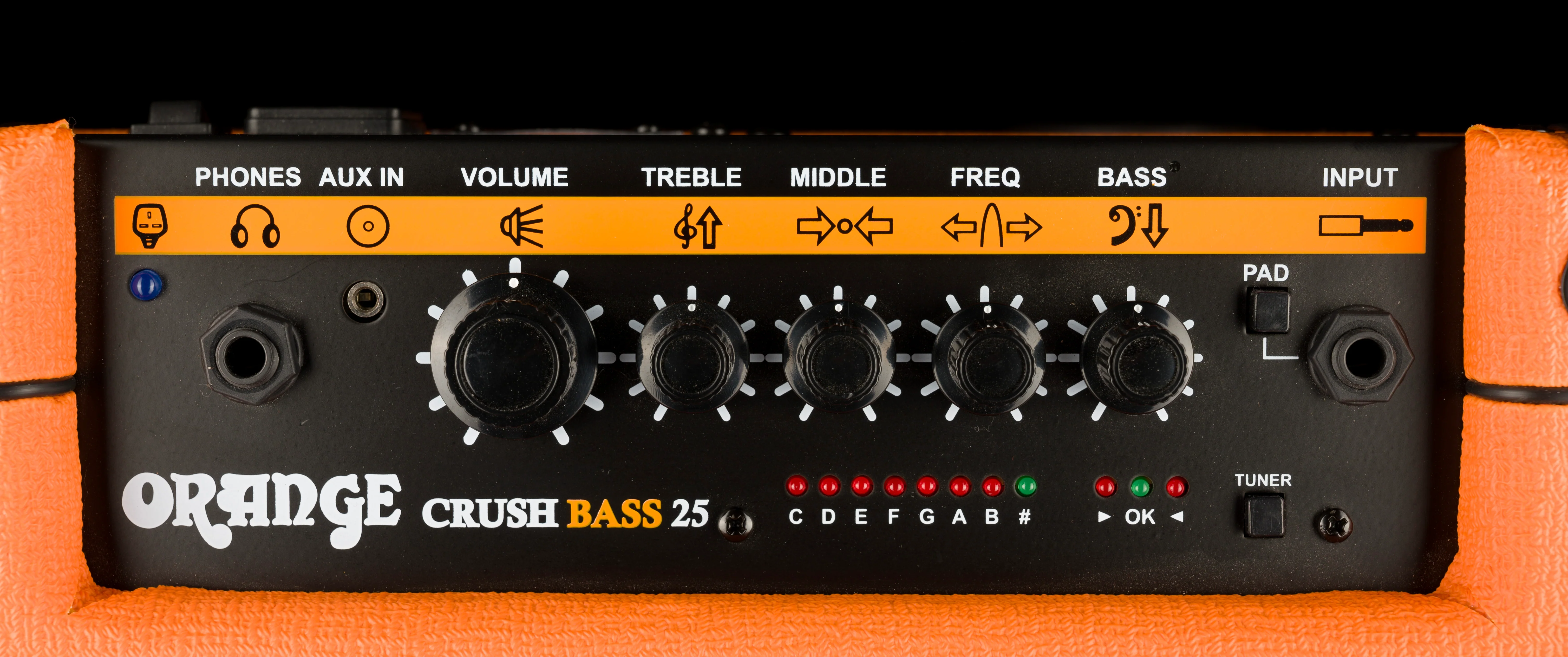 Used Orange Crush 25 Bass 25-Watt Bass Amp Combo - Orange - Image 4