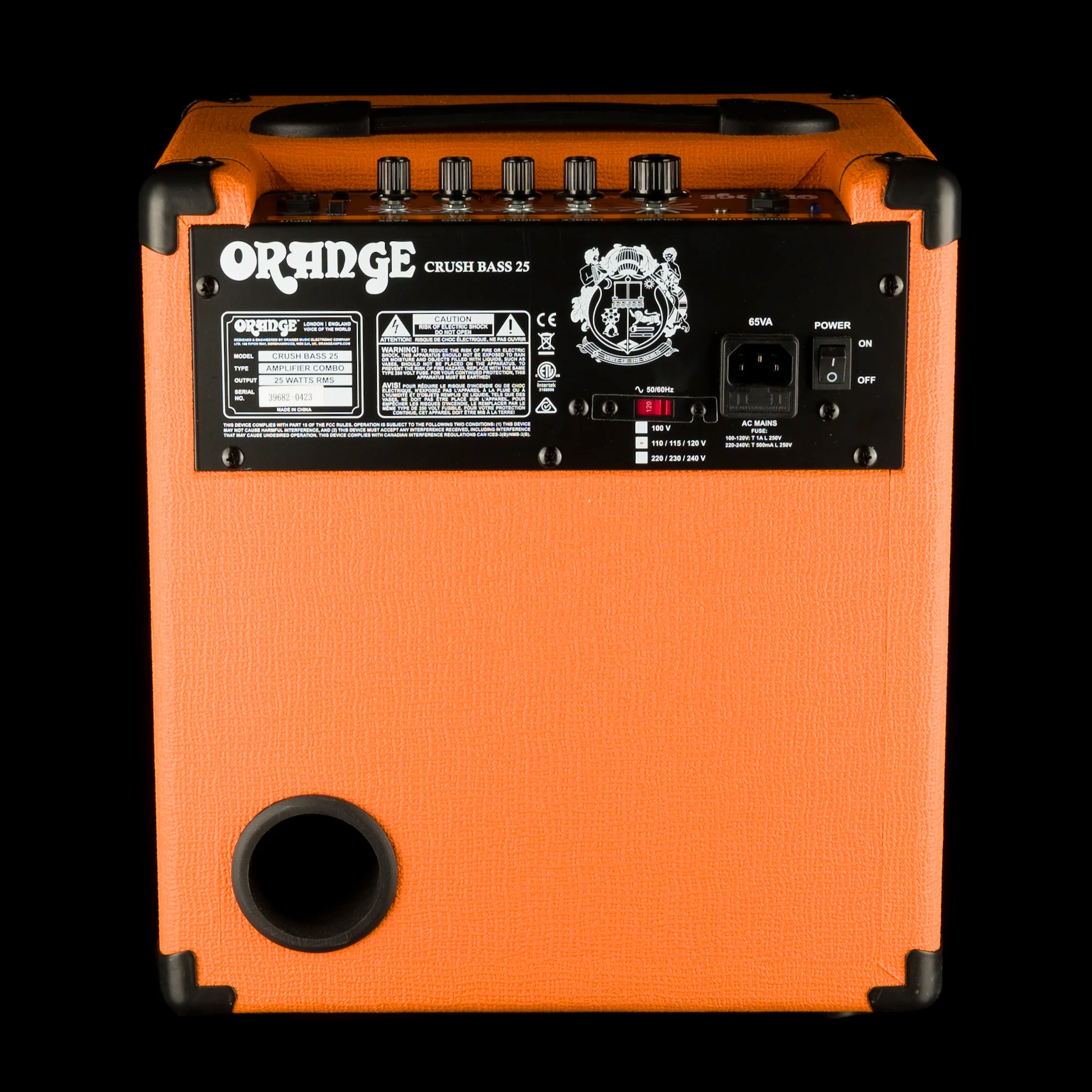 Used Orange Crush 25 Bass 25-Watt Bass Amp Combo - Orange - Image 7