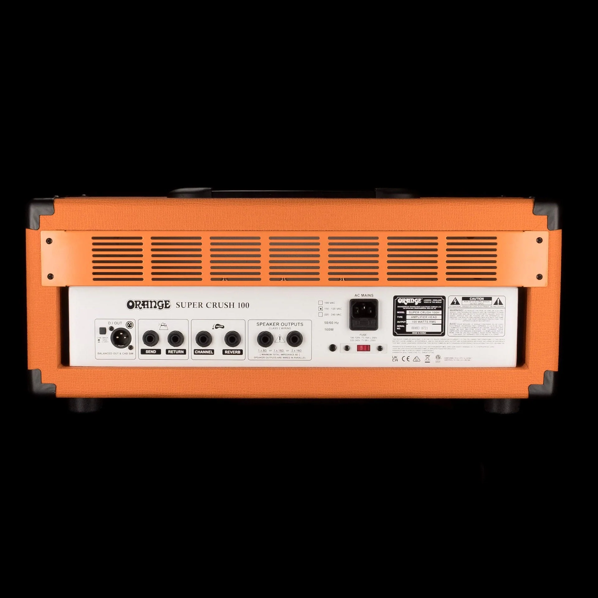 Used Orange Crush Super 100 Orange Guitar Amp Head - Image 9