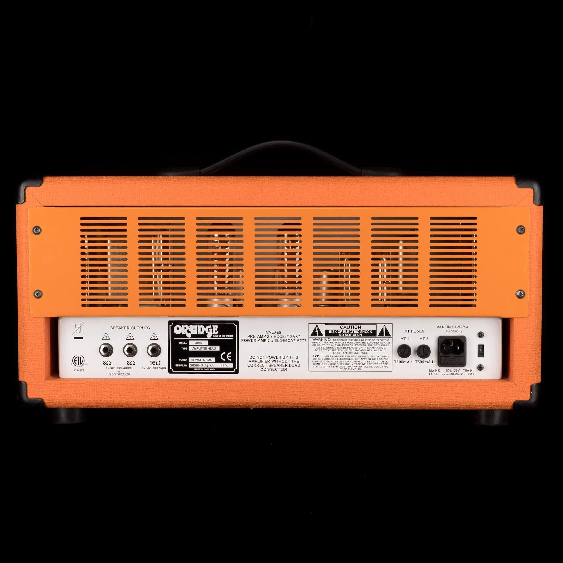 Used Orange OR50H Guitar Amplifier Head with Road Case - Image 11