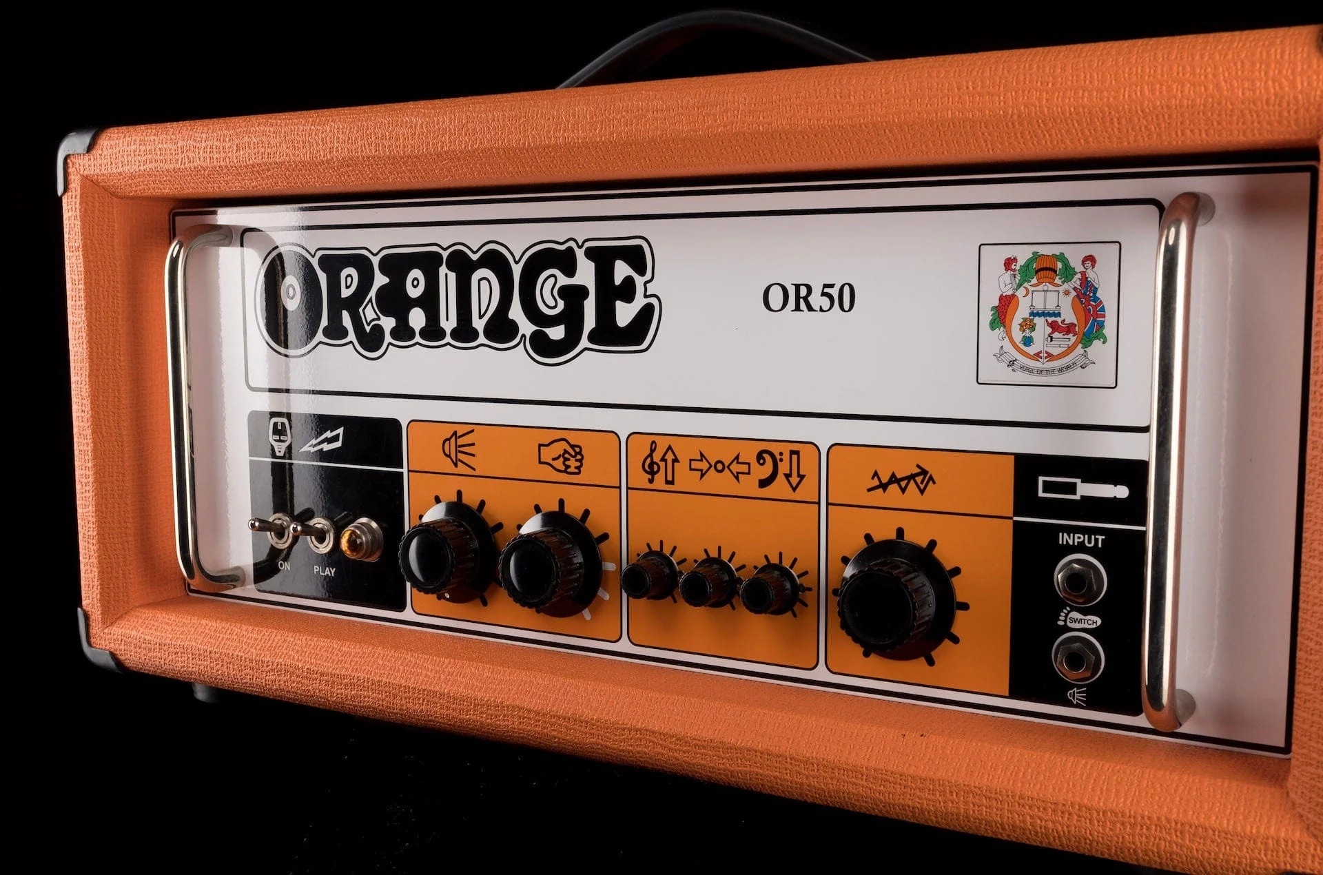 Used Orange OR50H Guitar Amplifier Head with Road Case - Image 3