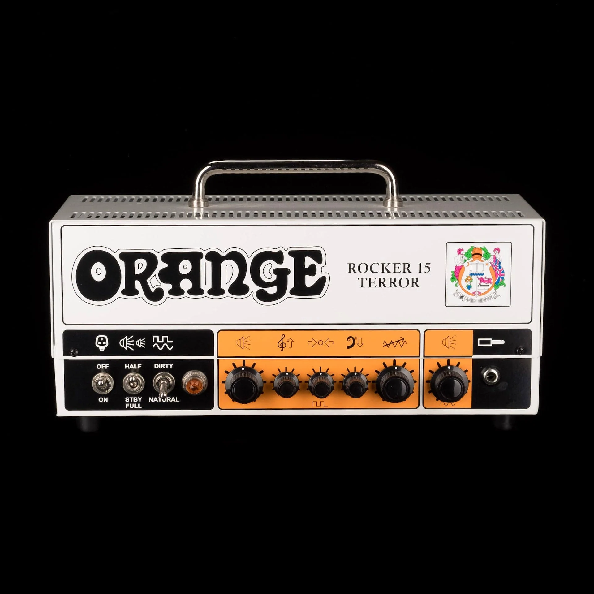 Used Orange Rocker 15 Terror 15-watt 2-channel Tube Guitar Amp Head with Cover