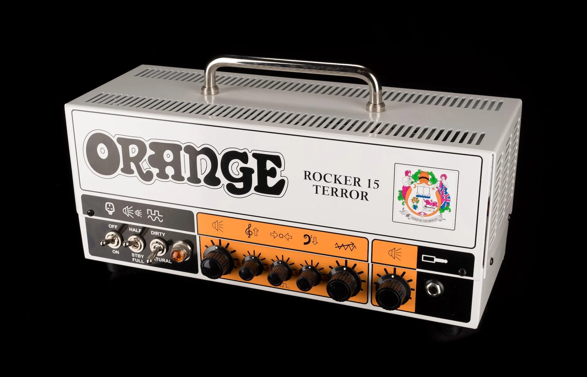 Used Orange Rocker 15 Terror 15-watt 2-channel Tube Guitar Amp Head with Cover - Image 2