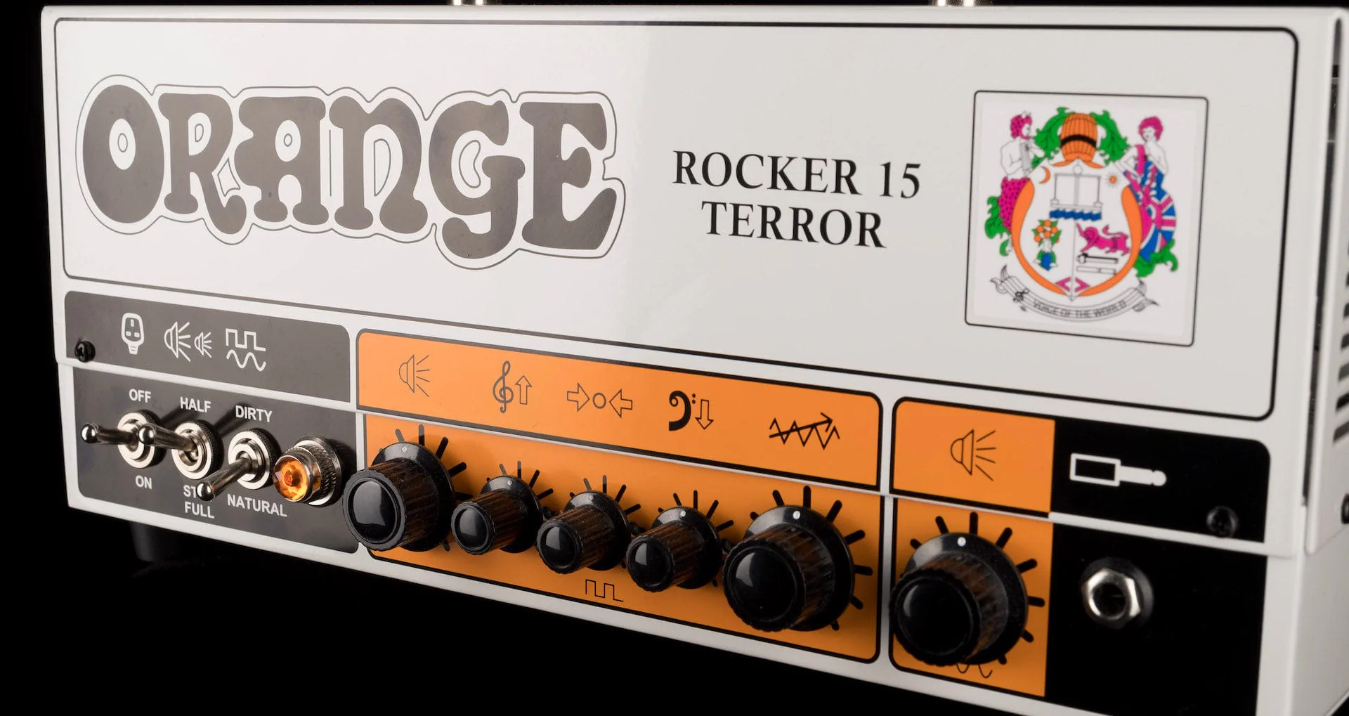 Used Orange Rocker 15 Terror 15-watt 2-channel Tube Guitar Amp Head with Cover - Image 3