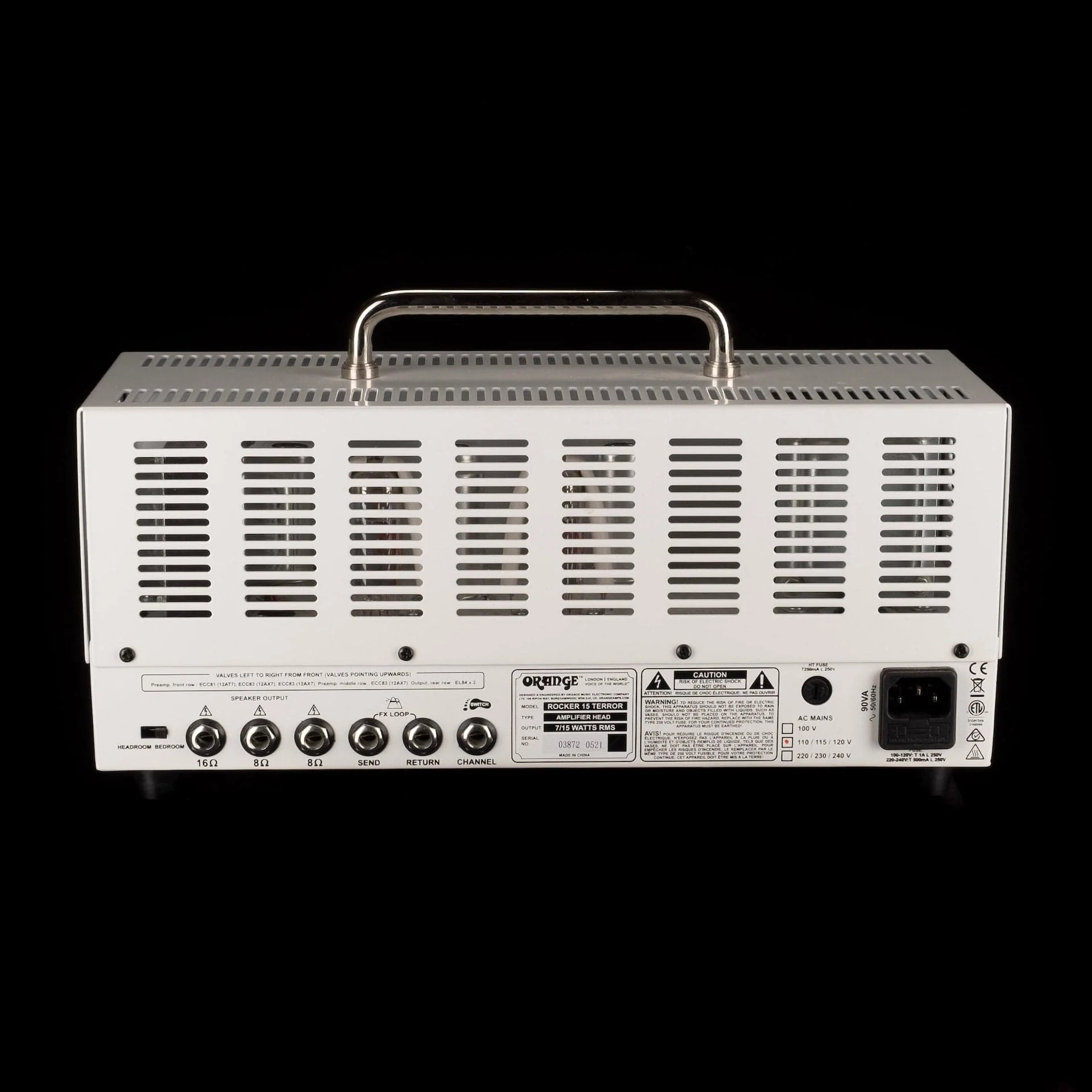 Used Orange Rocker 15 Terror 15-watt 2-channel Tube Guitar Amp Head with Cover - Image 8