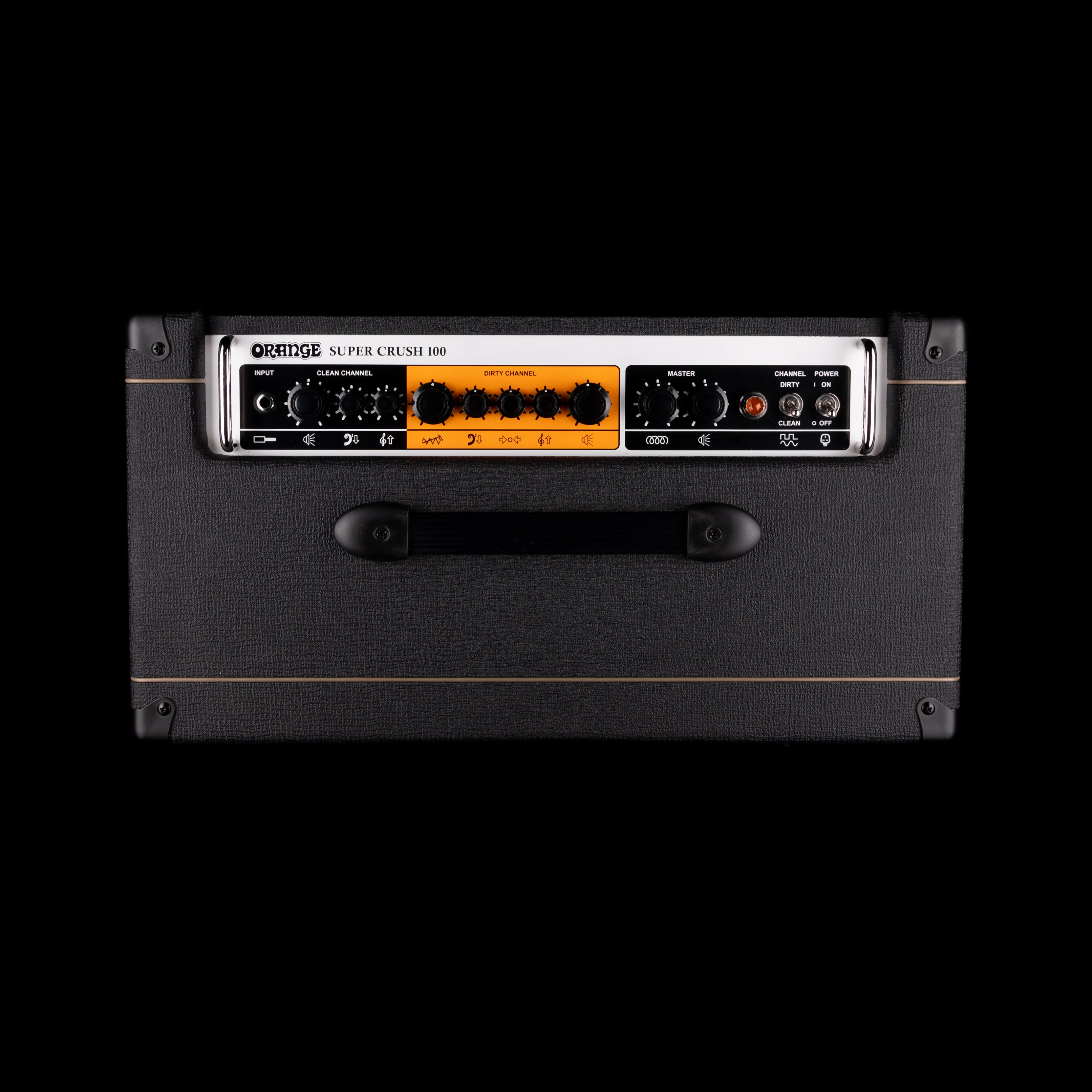 Used Orange Super Crush 100 1x12" Black Guitar Amp Combo - Image 3