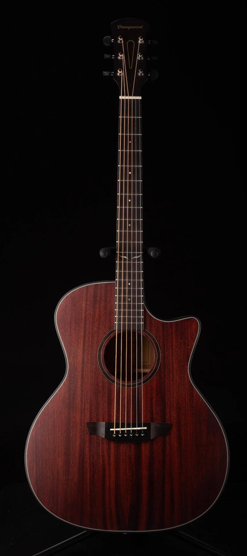 Used Orangewood Morgan Mahogany Live Acoustic Electric Guitar with Gig Bag - Image 2