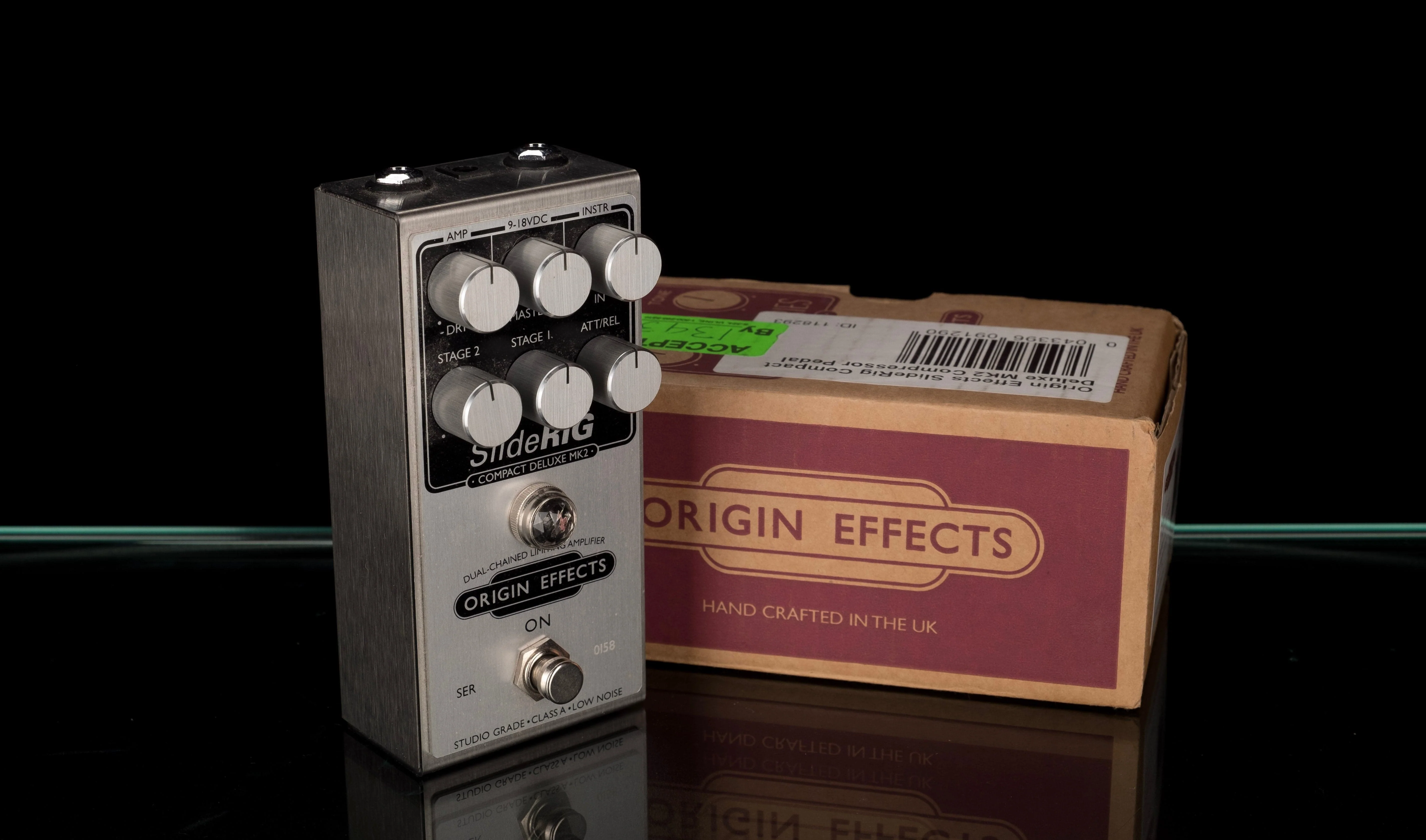 Used Origin Effects Slide Rig Deluxe MK2 Compressor With Box
