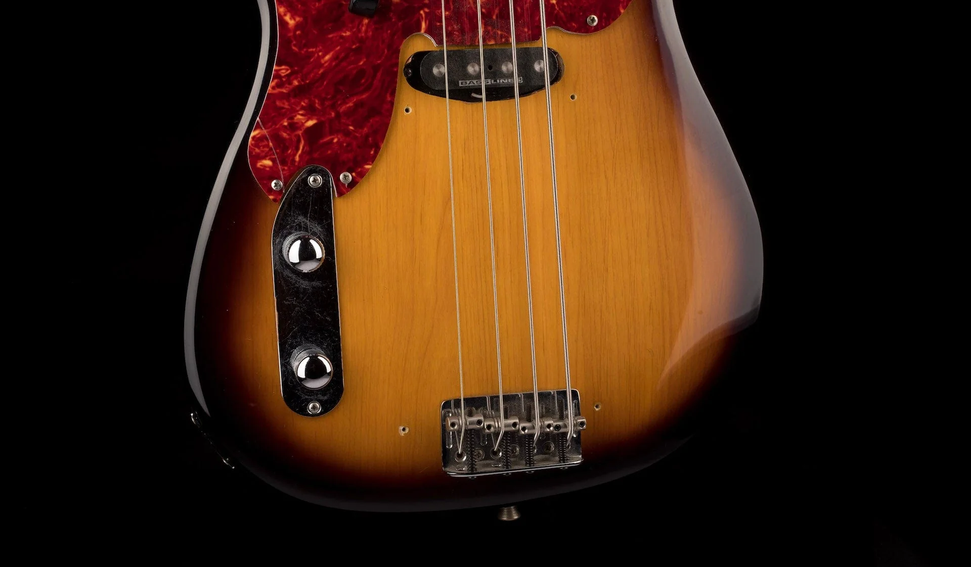 Used Parts P-Bass 1951-style Left-Handed Sunburst Bass With Gig Bag - Image 5