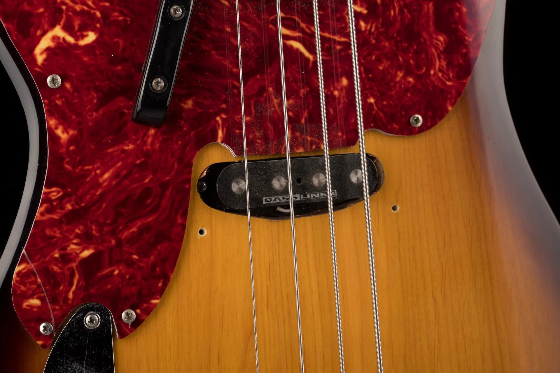 Used Parts P-Bass 1951-style Left-Handed Sunburst Bass With Gig Bag - Image 7