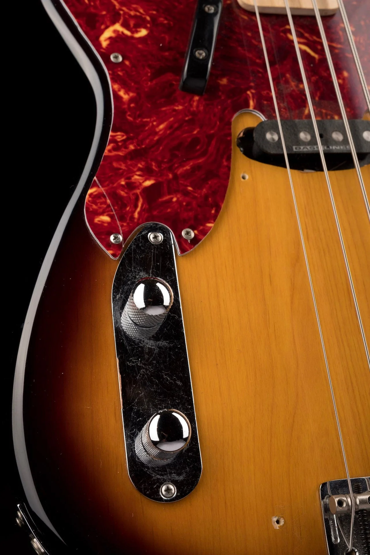 Used Parts P-Bass 1951-style Left-Handed Sunburst Bass With Gig Bag - Image 8