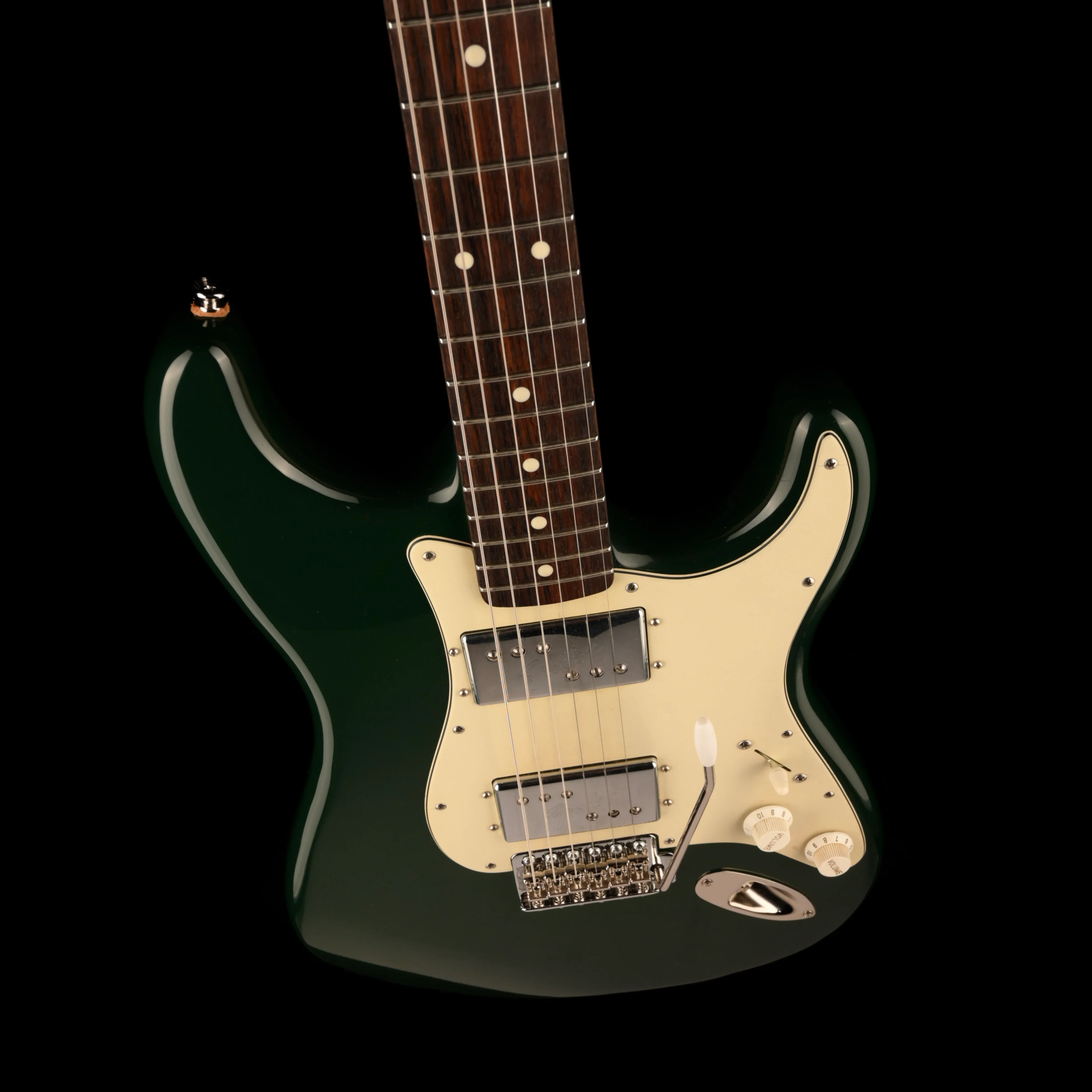 Used Partscaster S-Style Electric Guitar Sherwood Green With OHSC - Image 3