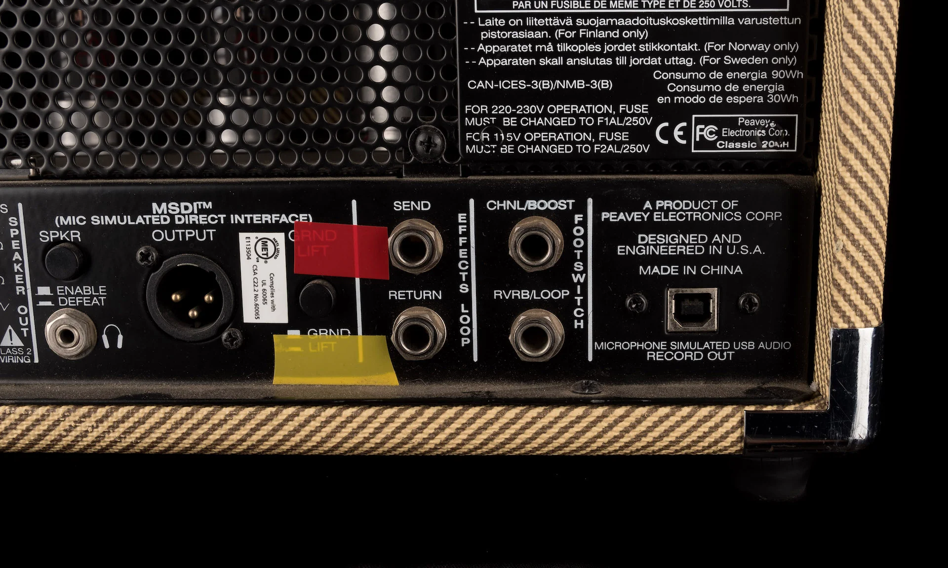 Used Peavey Classic 20 MH Mini Guitar Amp Head With Footswitch - Image 10