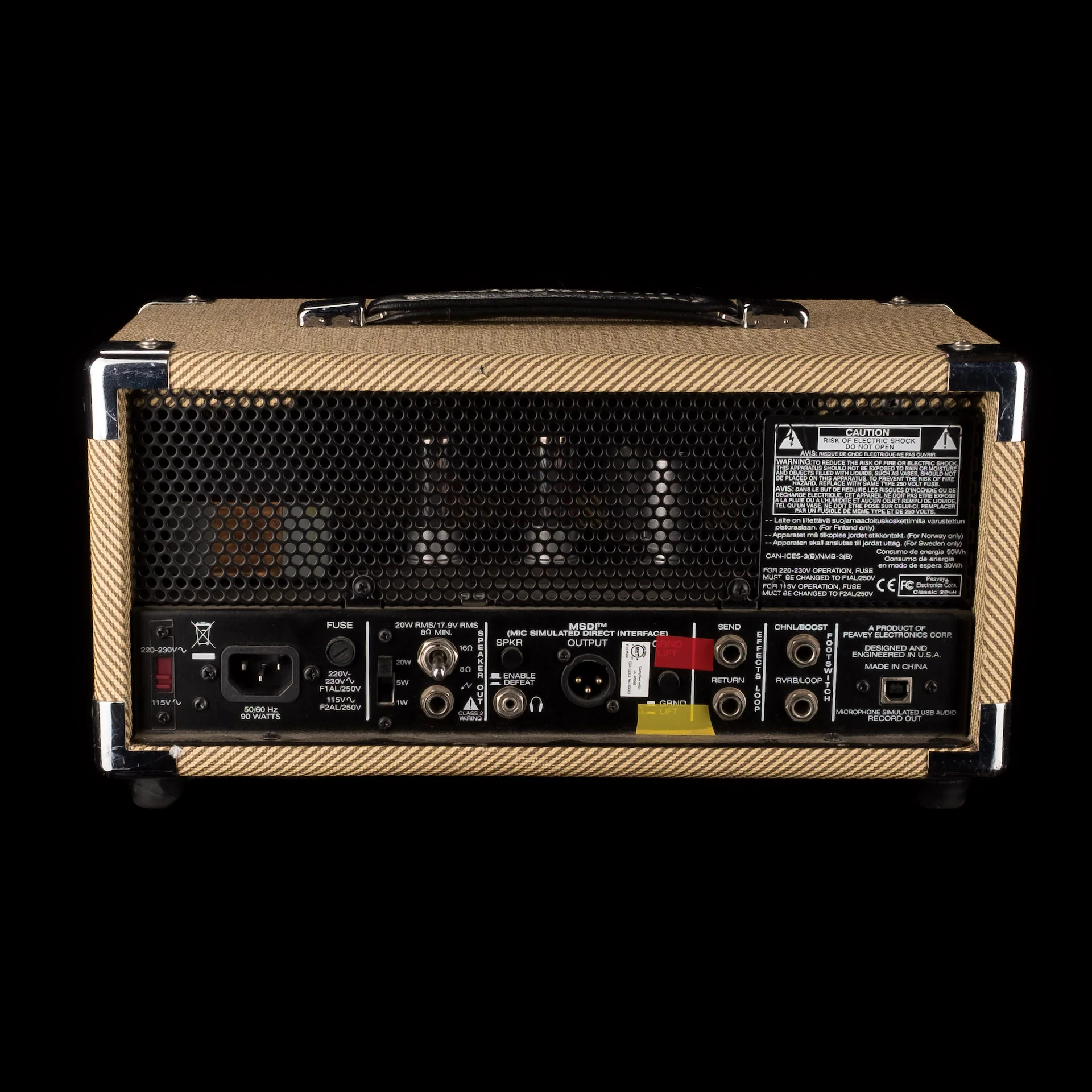 Used Peavey Classic 20 MH Mini Guitar Amp Head With Footswitch - Image 8