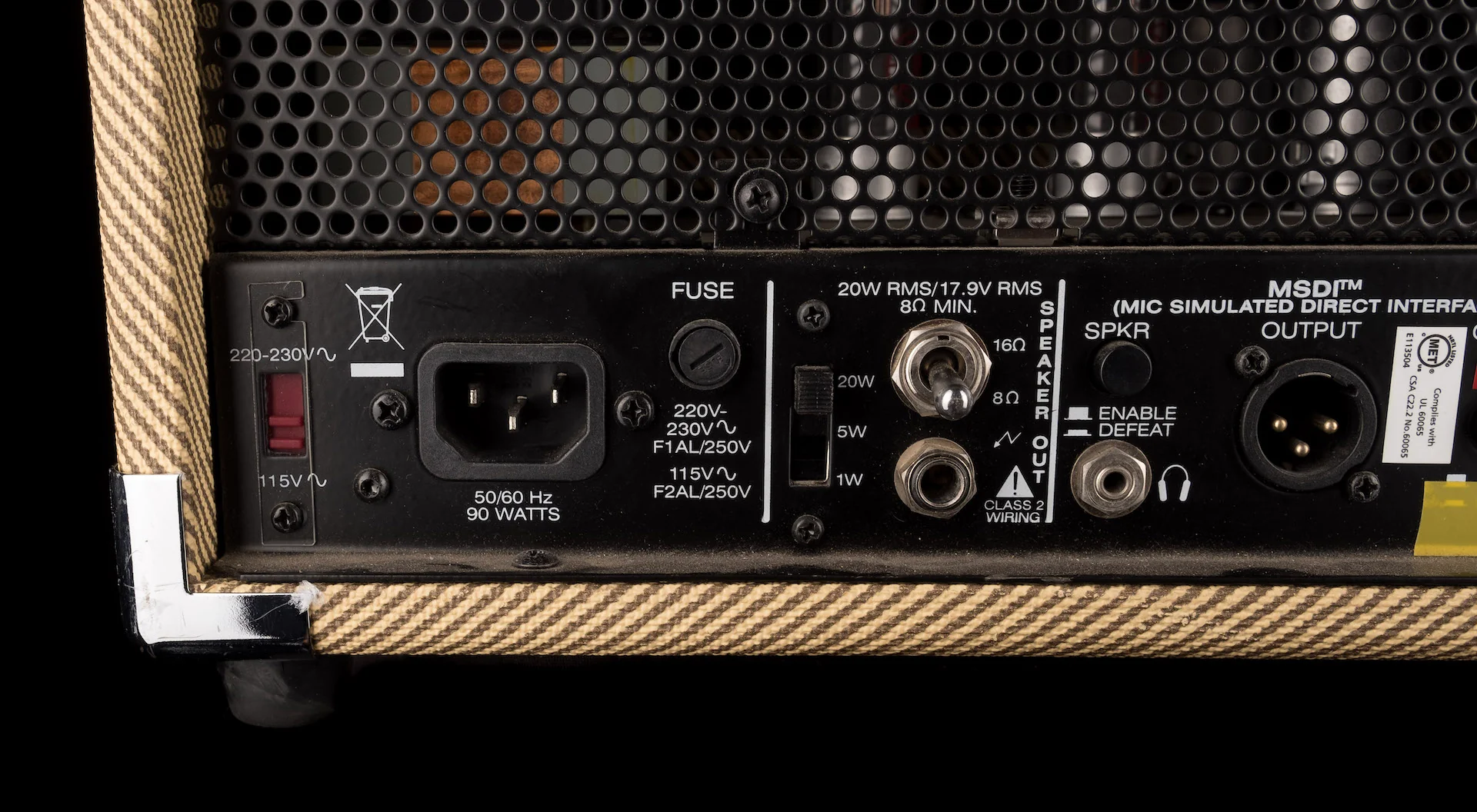 Used Peavey Classic 20 MH Mini Guitar Amp Head With Footswitch - Image 9