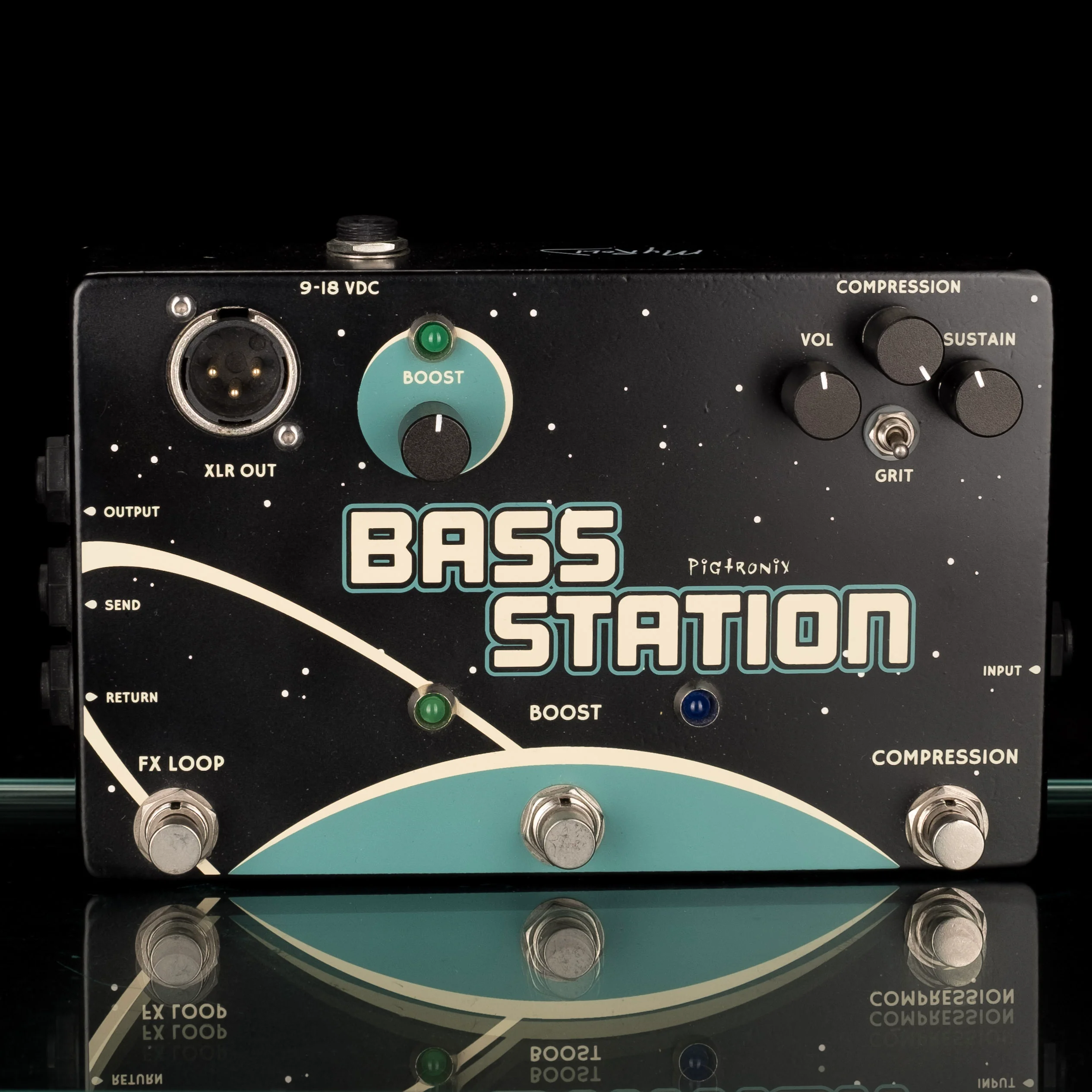 Used Pigtronix Bass Station Compressor/Boost/FX Loop/DI Pedal With Box - Image 2