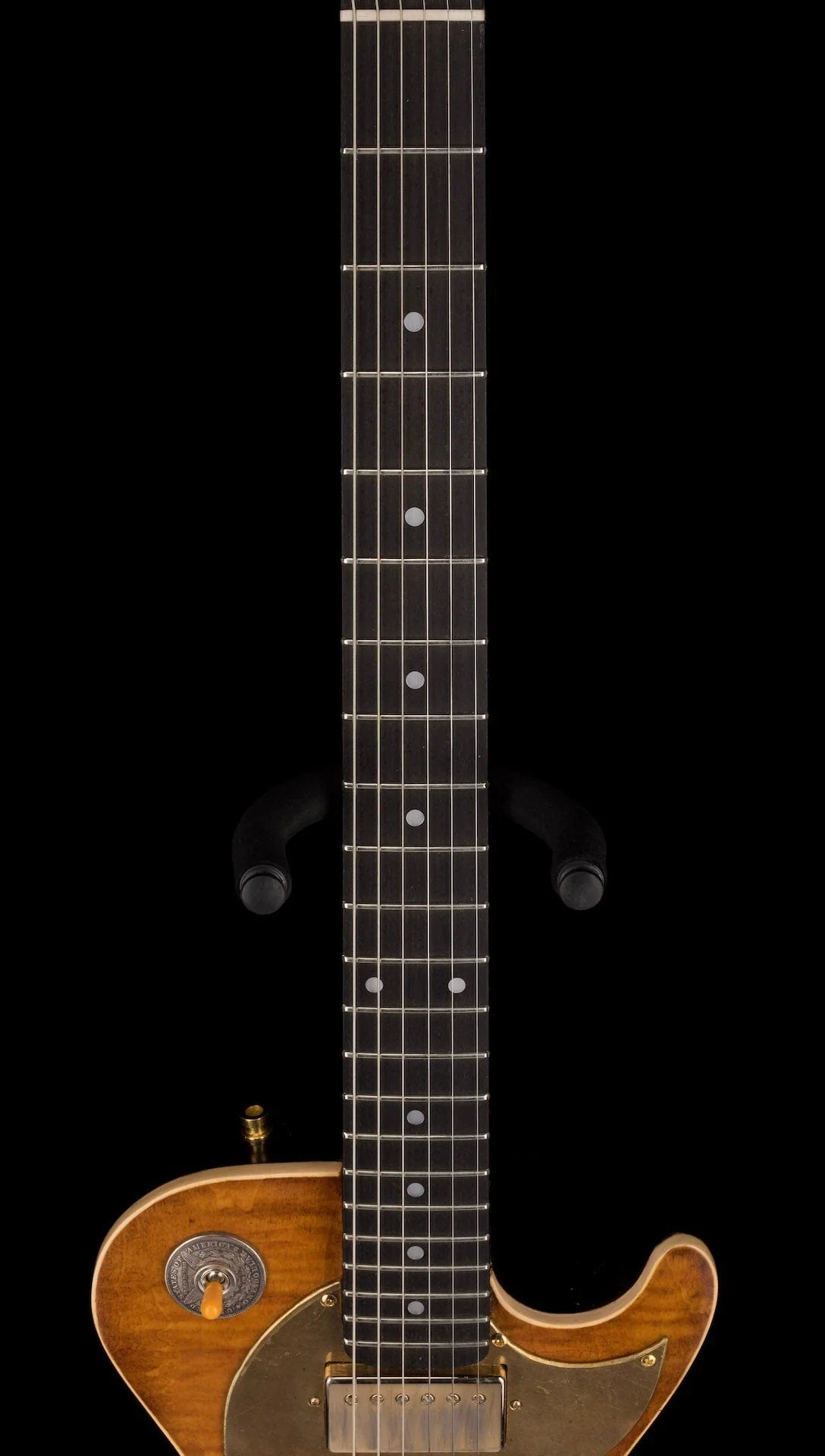 Used Postal Delta Zephyr Flamed Antique Burst Electric Guitar With OHSC - Image 13