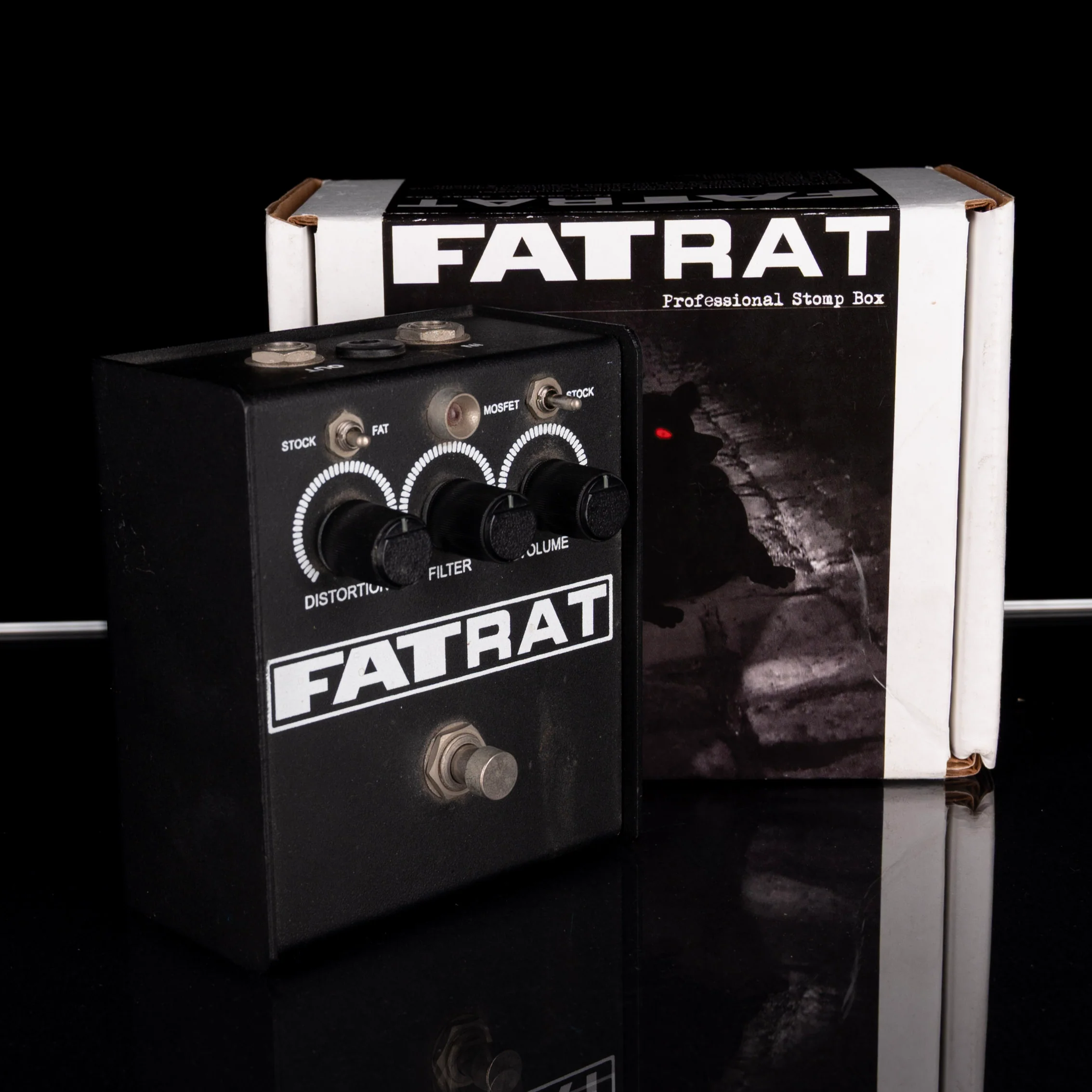 Used ProCo Fat Rat Vintage LM308N Chip Distortion Pedal with Box