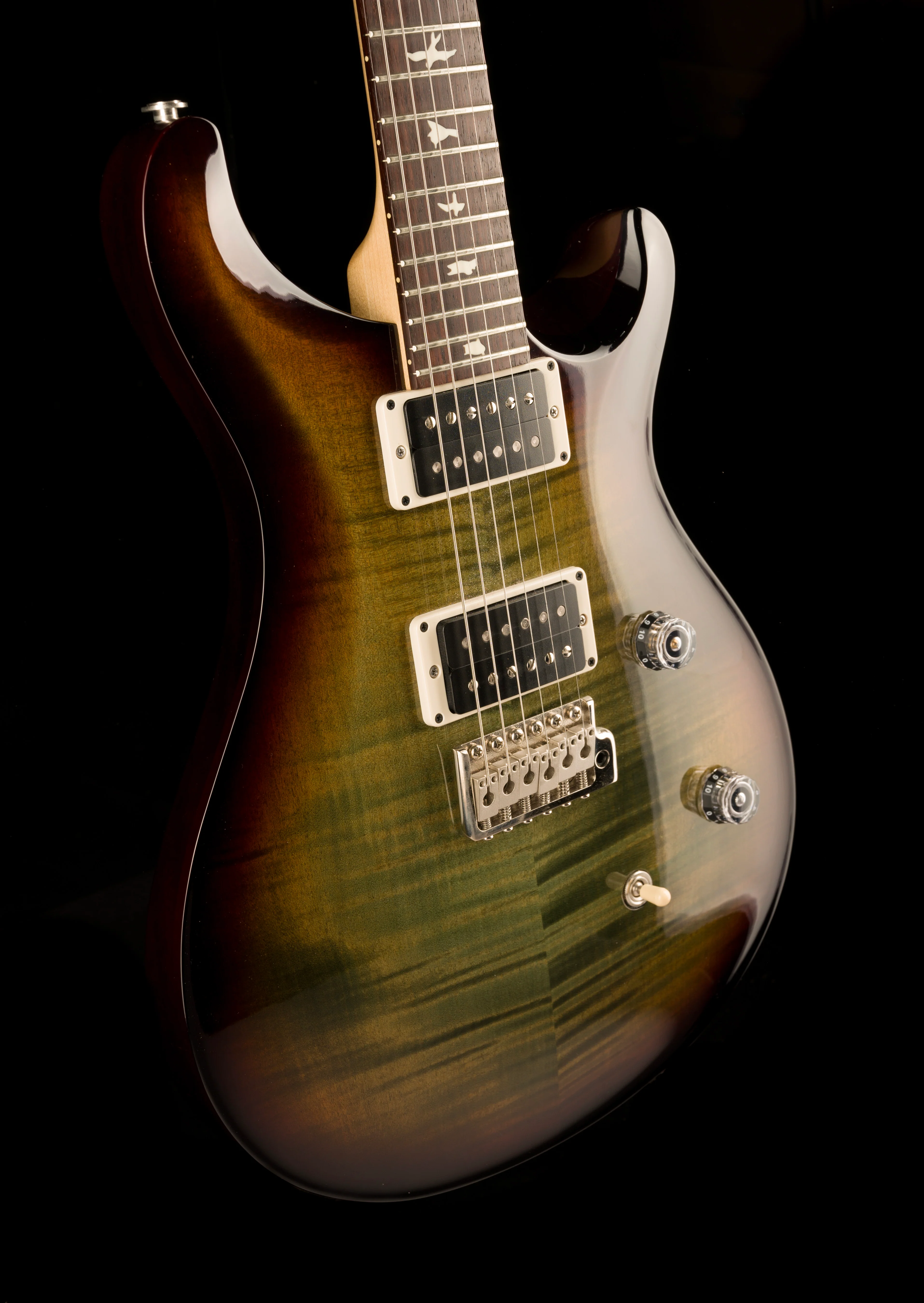 Used PRS CE 24 Custom Color Trampas Green Tobacco Wrap Burst with Case - Image 10