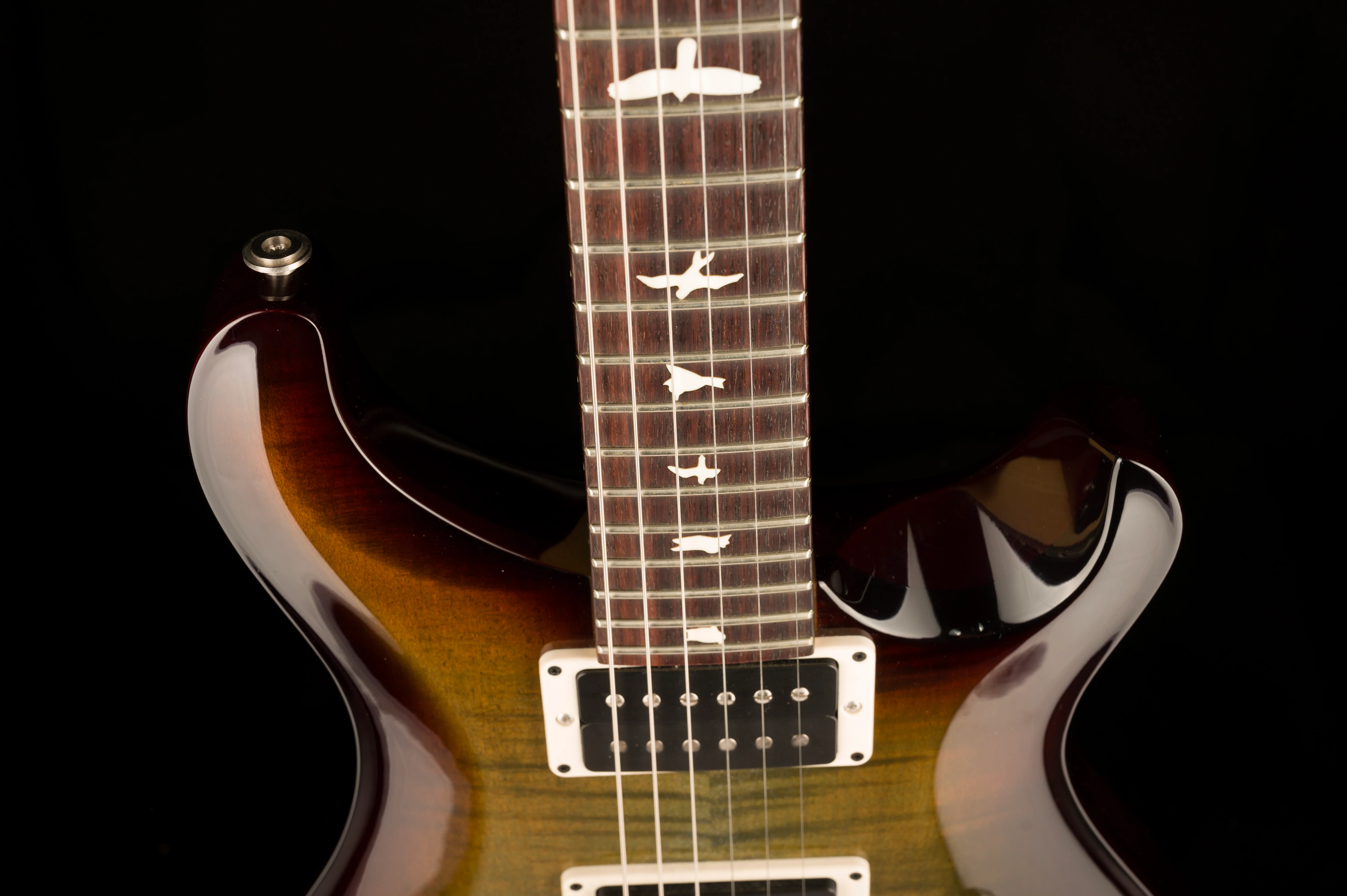 Used PRS CE 24 Custom Color Trampas Green Tobacco Wrap Burst with Case - Image 3