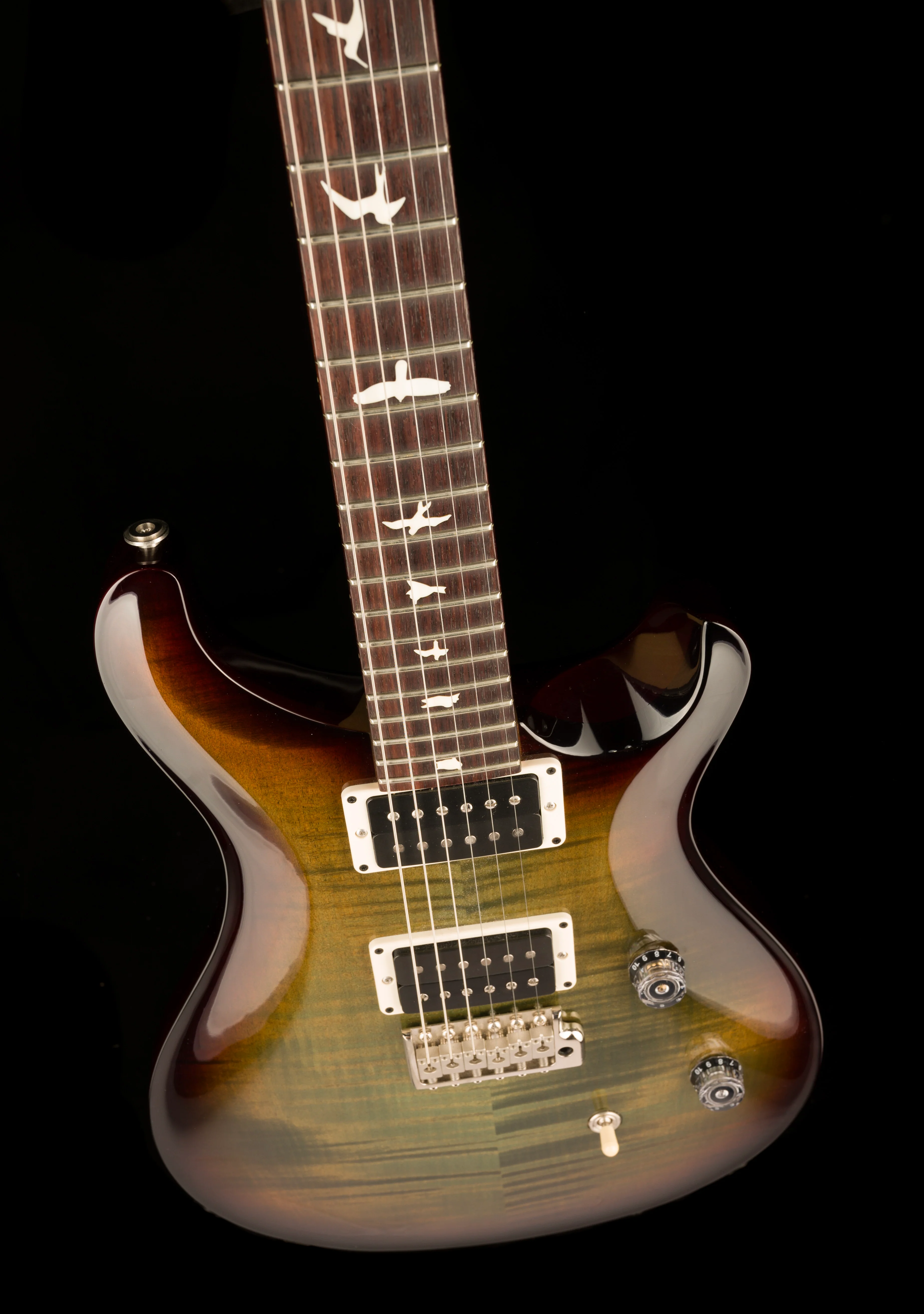 Used PRS CE 24 Custom Color Trampas Green Tobacco Wrap Burst with Case - Image 4