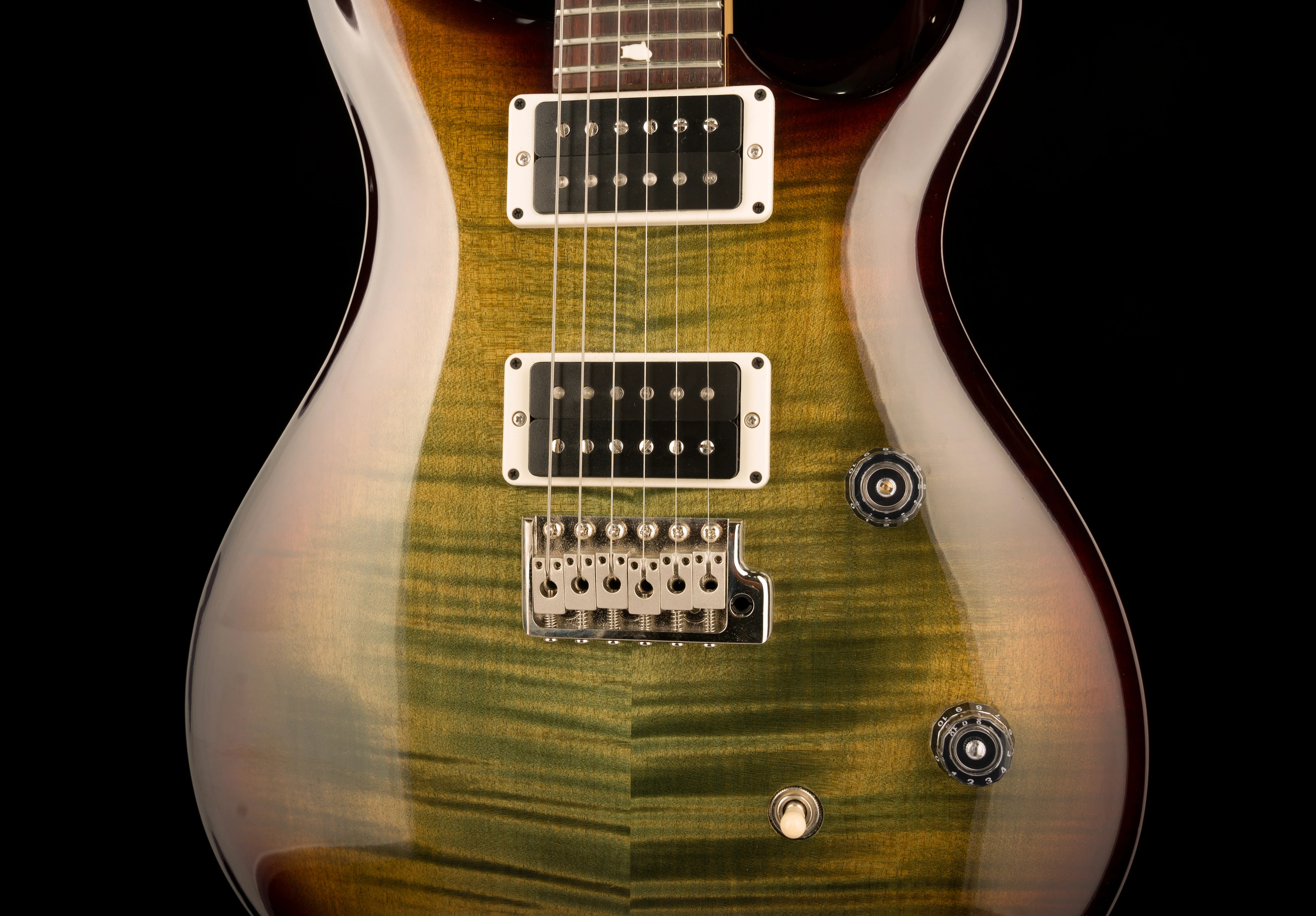 Used PRS CE 24 Custom Color Trampas Green Tobacco Wrap Burst with Case - Image 6