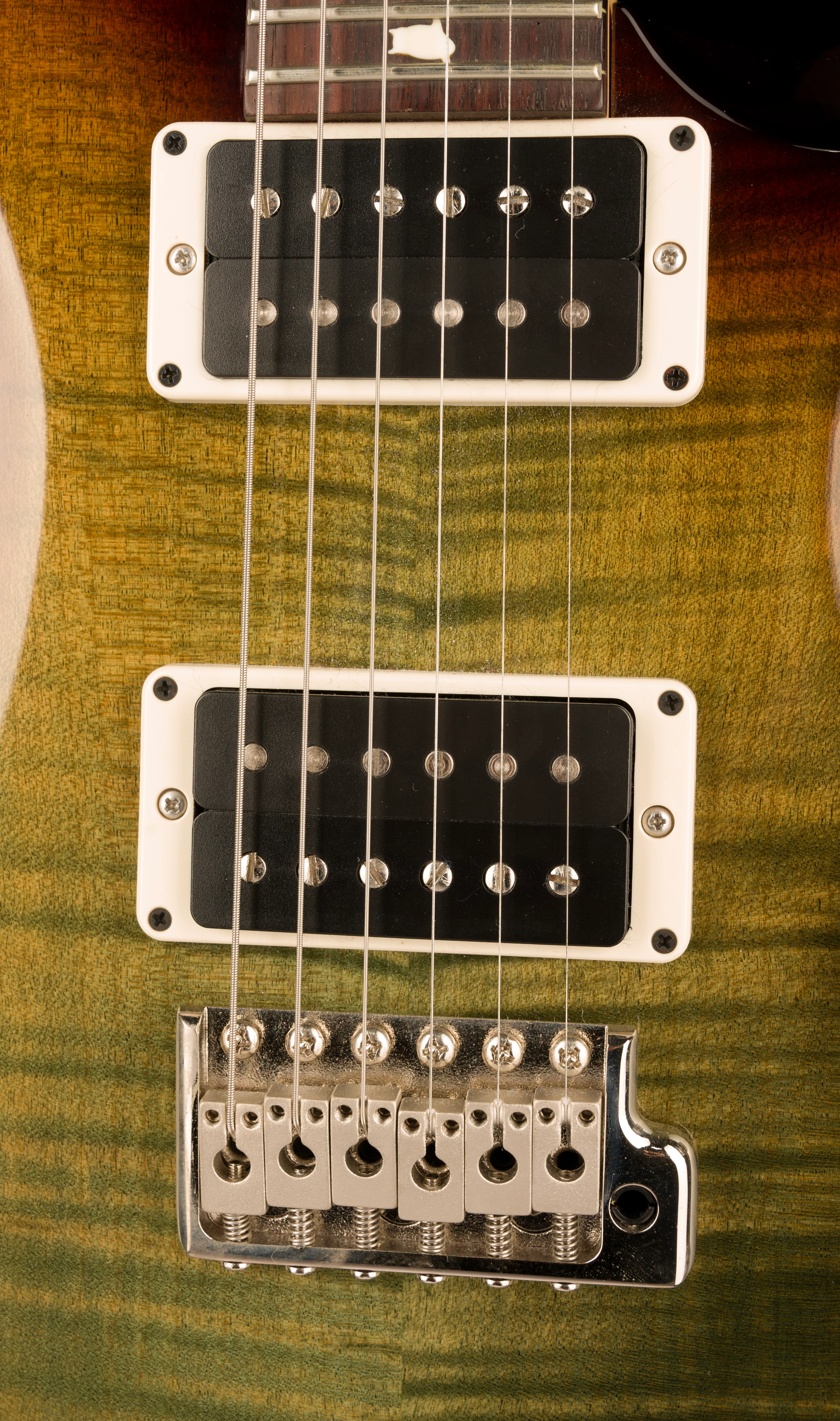 Used PRS CE 24 Custom Color Trampas Green Tobacco Wrap Burst with Case - Image 7