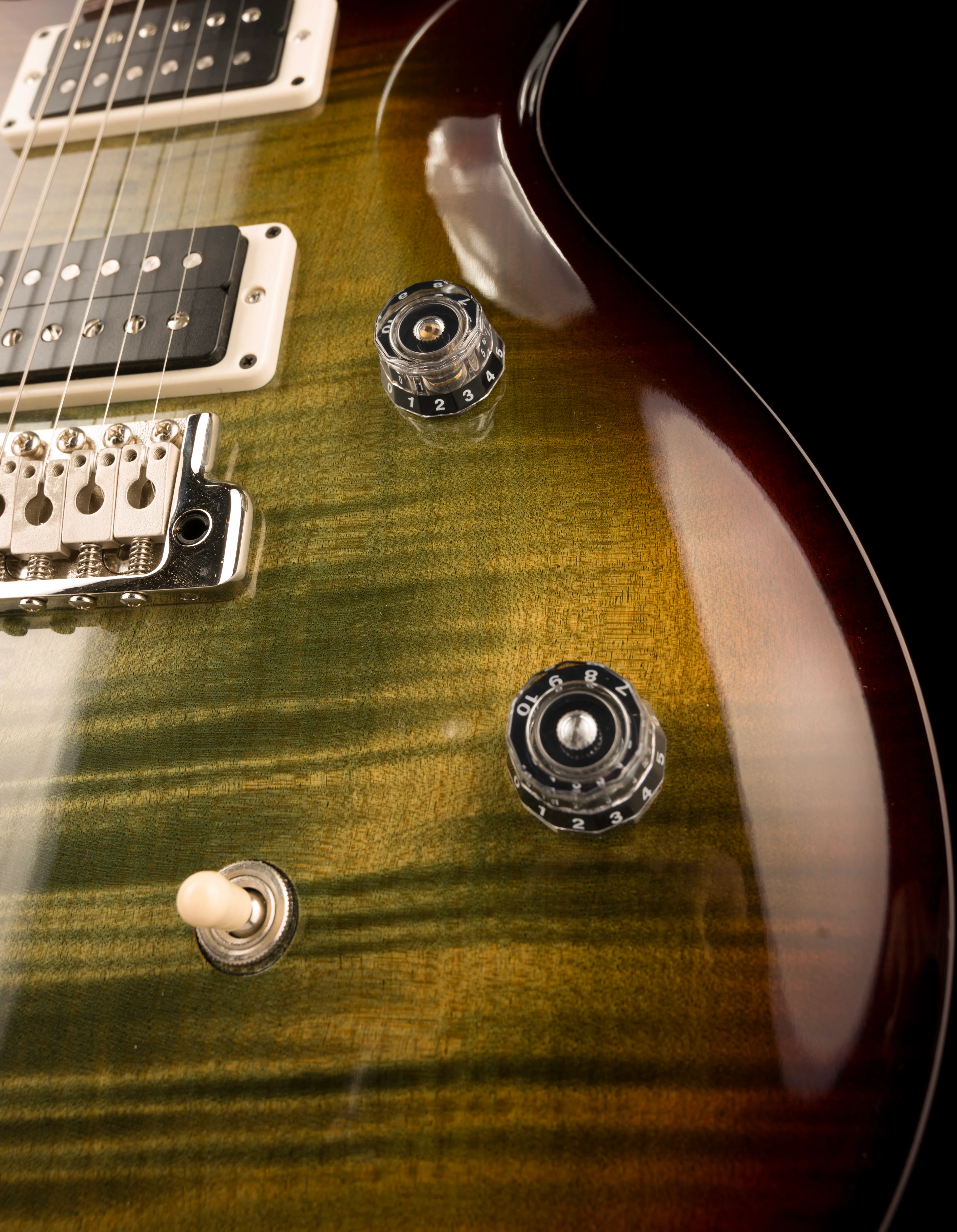 Used PRS CE 24 Custom Color Trampas Green Tobacco Wrap Burst with Case - Image 8