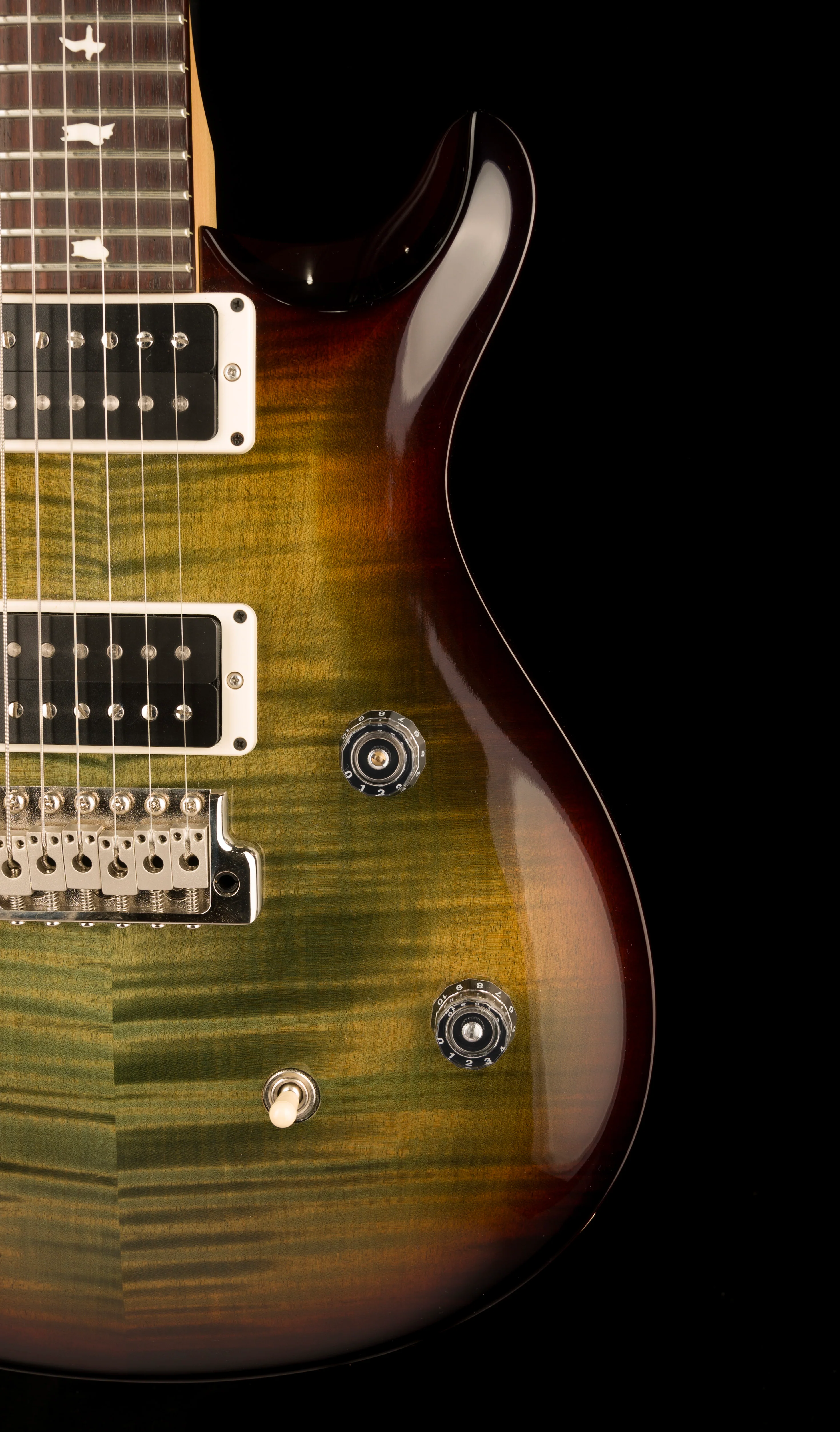 Used PRS CE 24 Custom Color Trampas Green Tobacco Wrap Burst with Case - Image 9