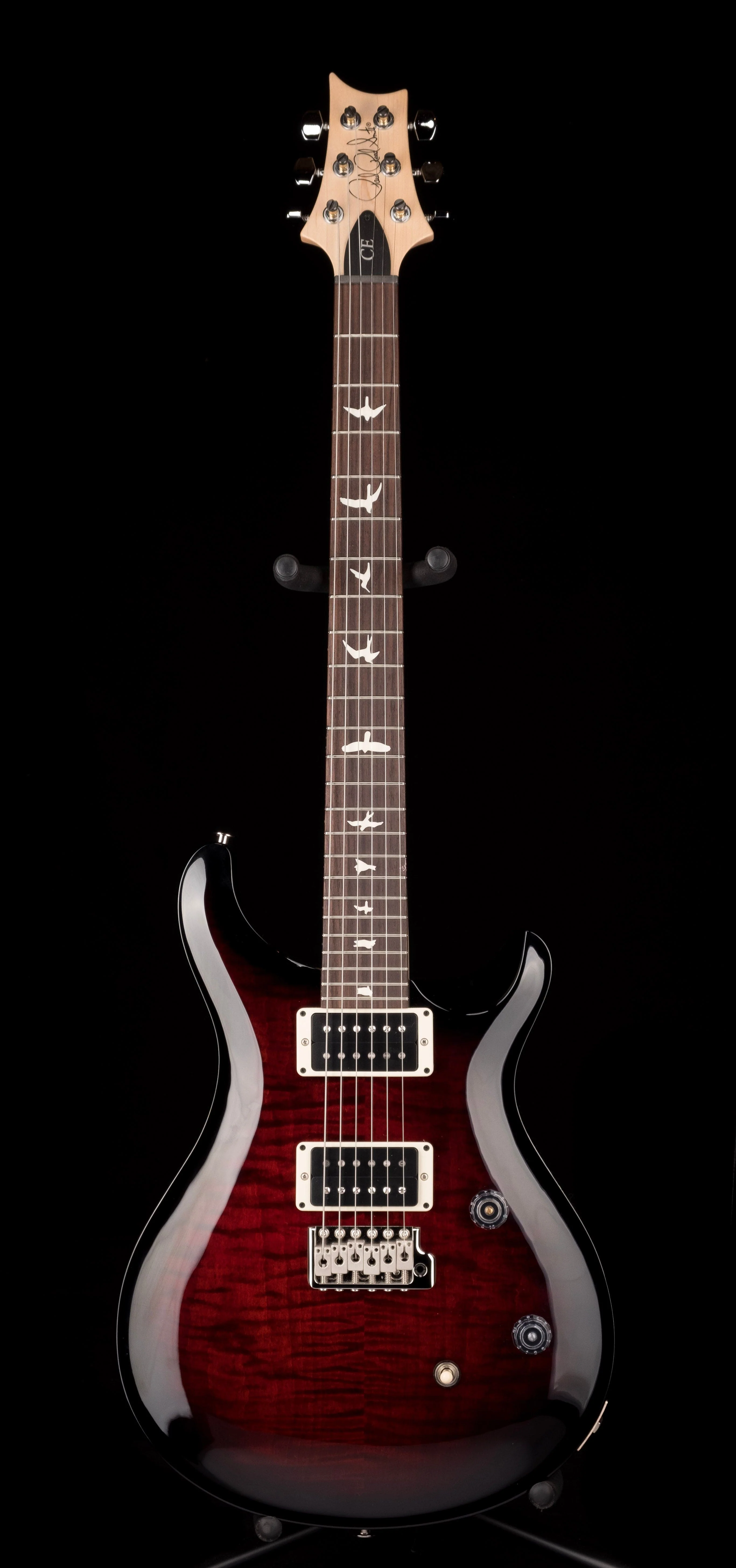 Used 2021 PRS CE24 Custom Color Dark Amber Smokewrap Burst with Gig Bag - 0332403 - Image 2