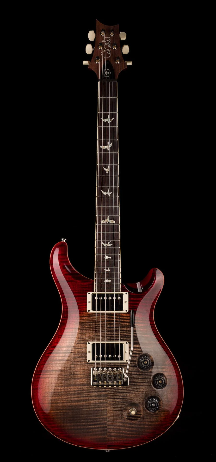 Used PRS DGT Charcoal Cherry Burst with OHSC - Image 2