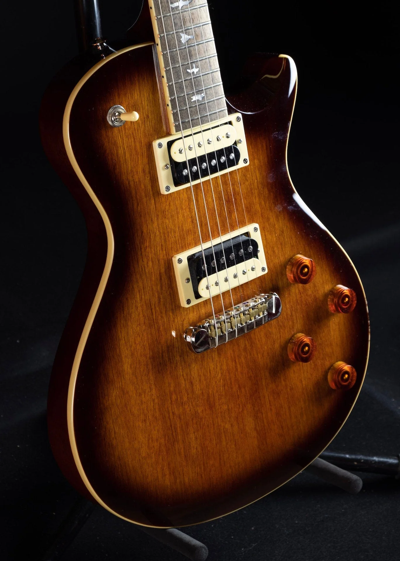 Used PRS SE 245 Standard Singlecut Tobacco Sunburst Electric Guitar - Image 3