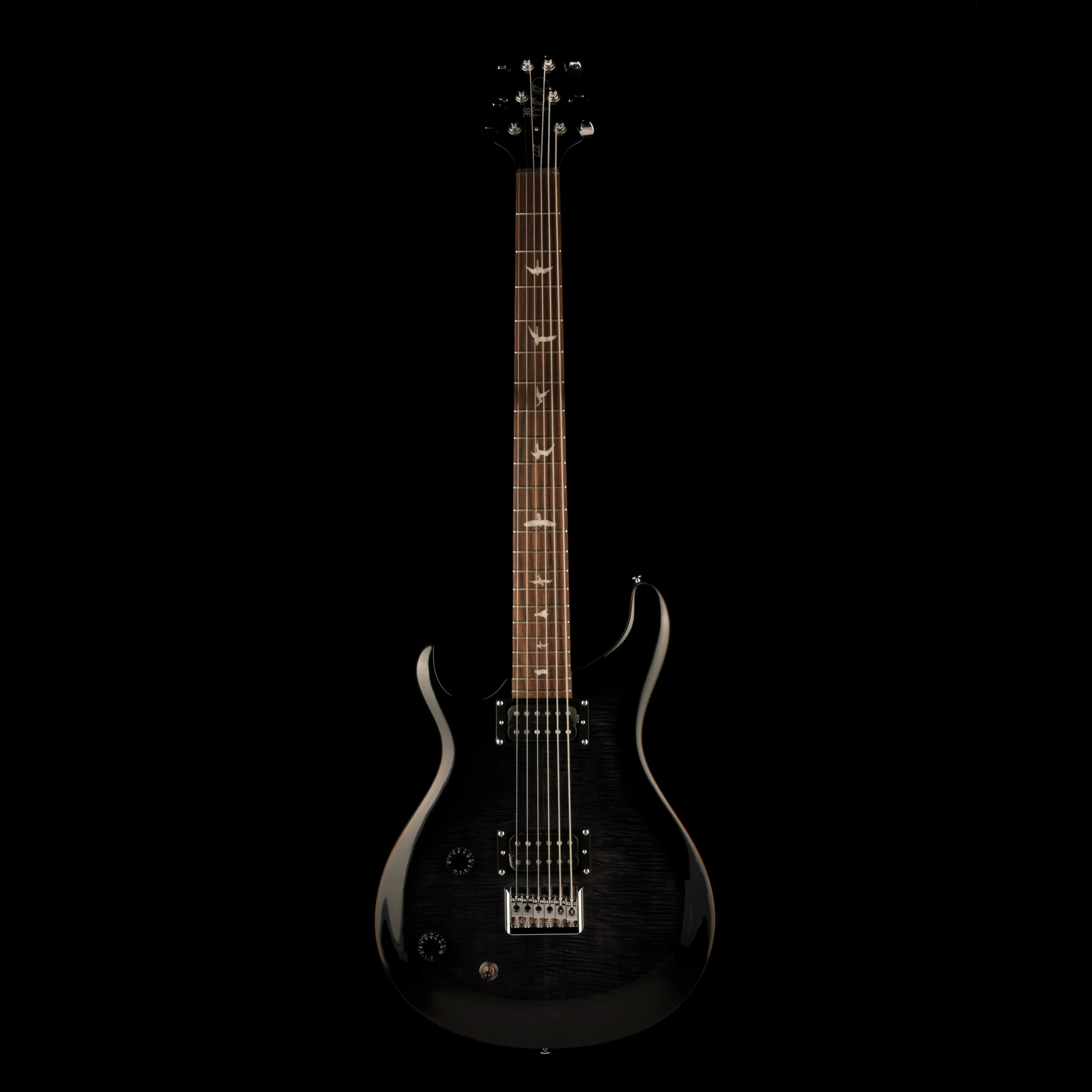 Used PRS SE 277 Baritone Left-Handed Charcoal Burst Electric Guitar With Gig Bag - Image 2
