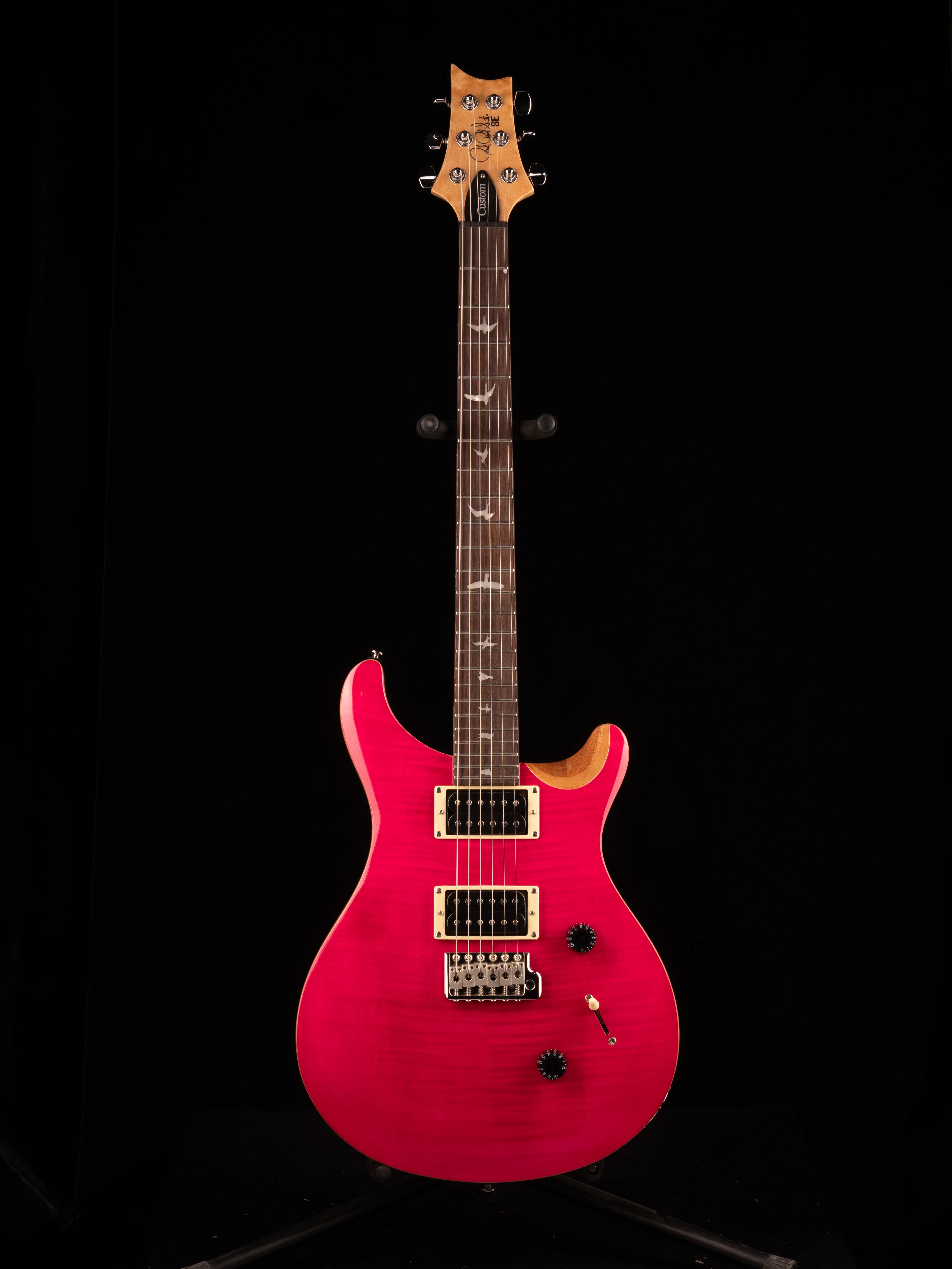 Used PRS SE Custom 24 Bonnie Pink With Gig Bag - Image 2