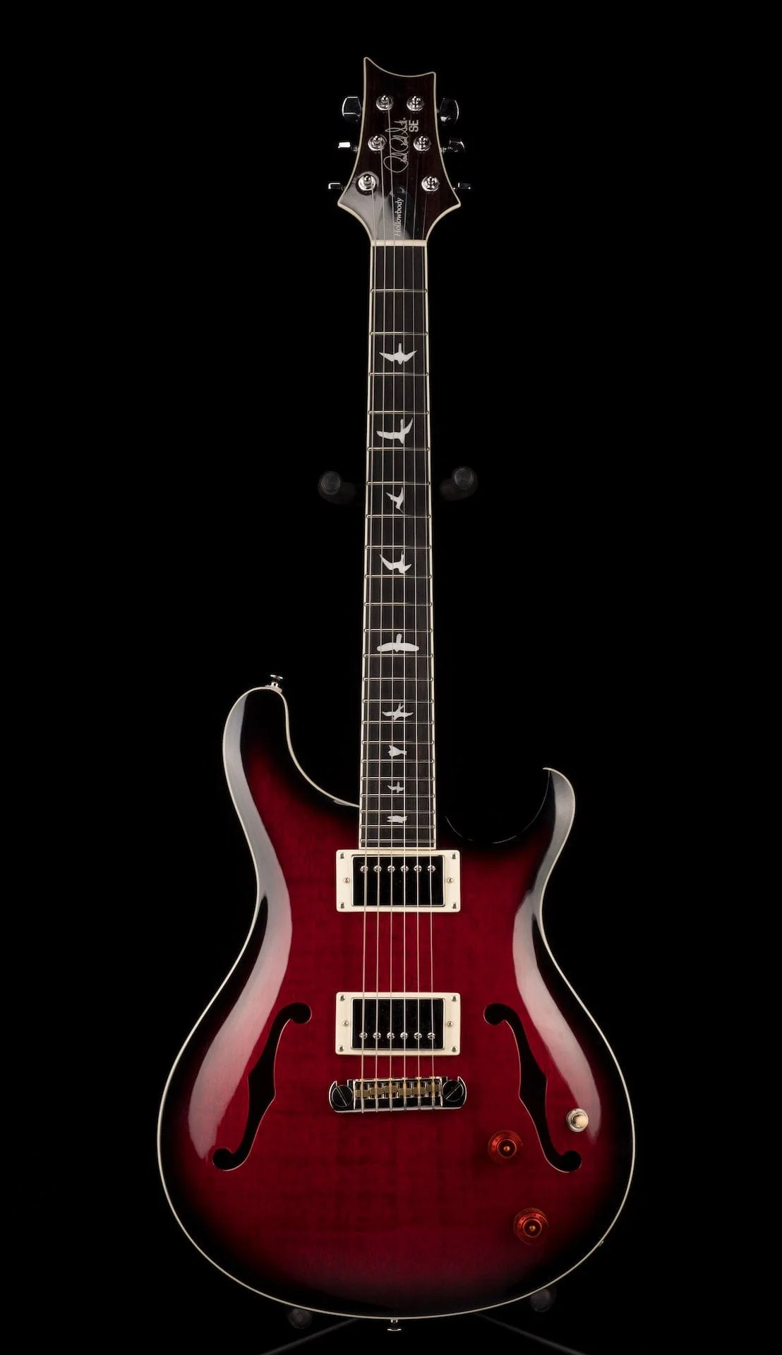 Used PRS SE Hollowbody Standard Fire Red With OHSC - Image 2
